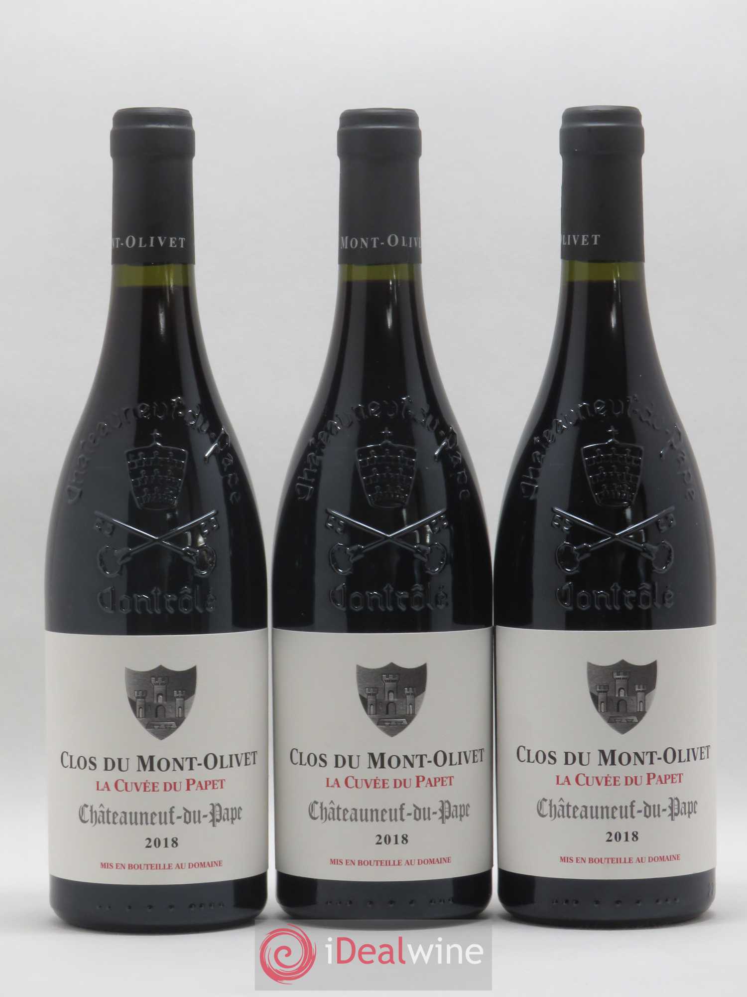 Châteauneuf-du-Pape Cuvée du Papet Clos du Mont-Olivet 2018 - Lot de 3 bouteilles - 0