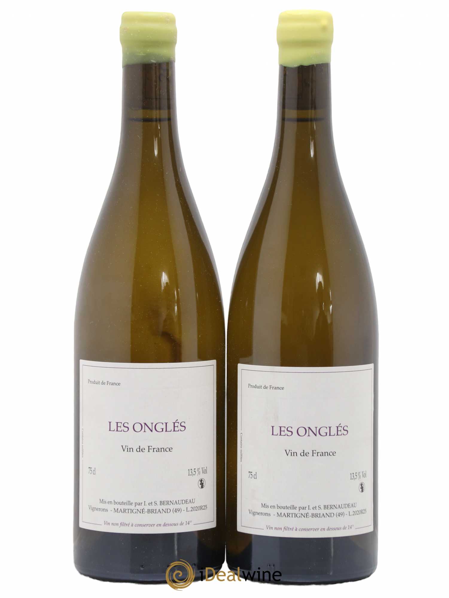 Vin de France Les Onglés Stéphane Bernaudeau 2020 - Lotto di 2 bottiglie - 0