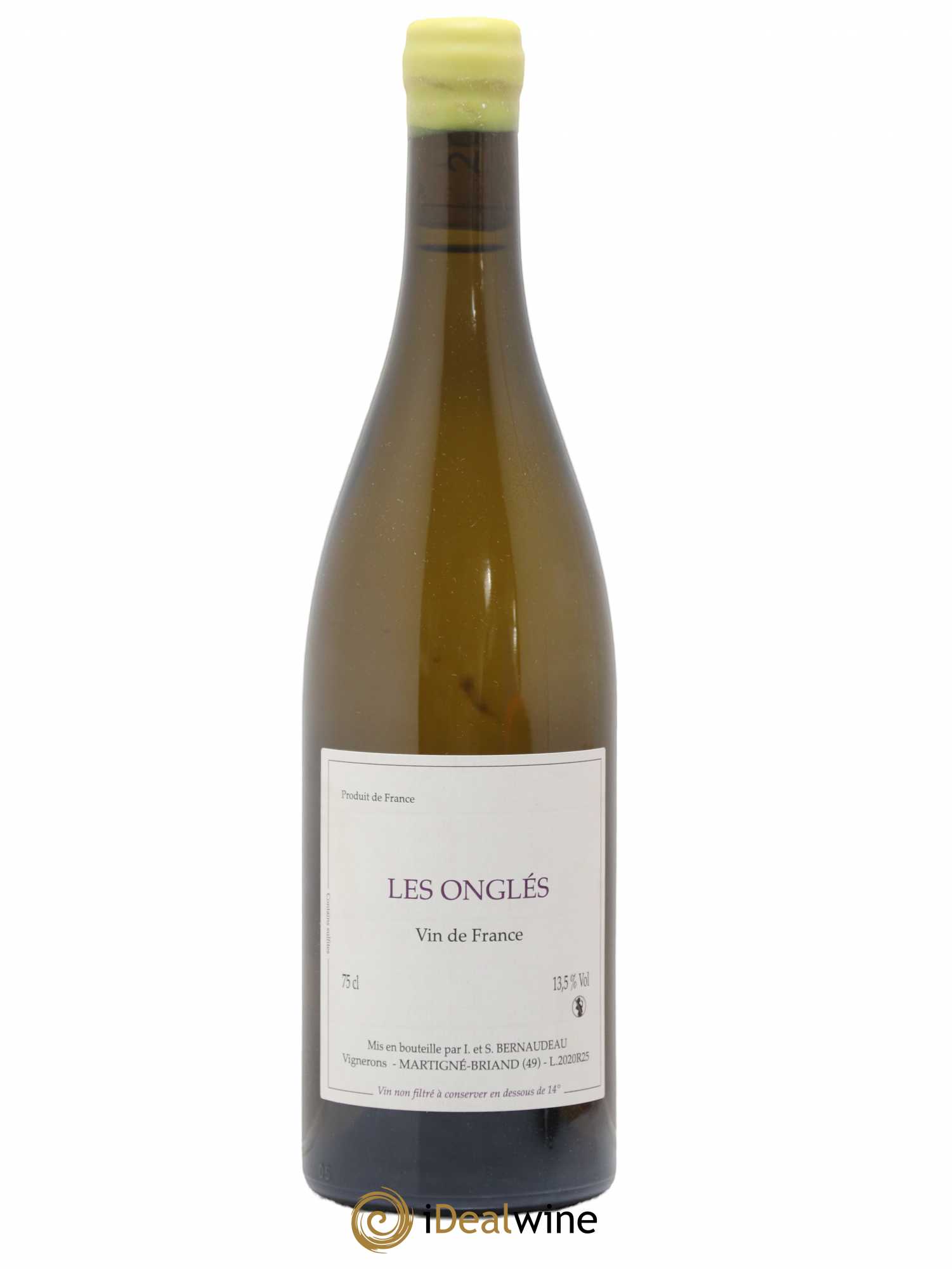 Vin de France Les Onglés Stéphane Bernaudeau 2020 - Lot de 1 bouteille - 0