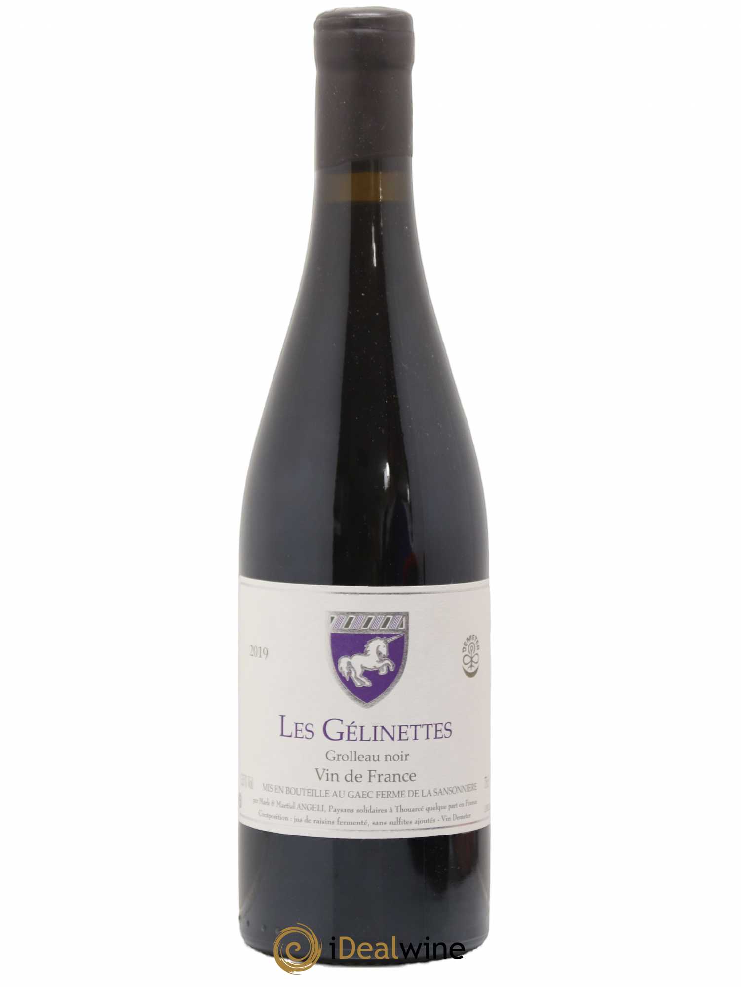 Vin de France Les Gélinettes Mark Angeli (Domaine) - Ferme de la Sansonnière 2019 - Lot de 1 bouteille - 0