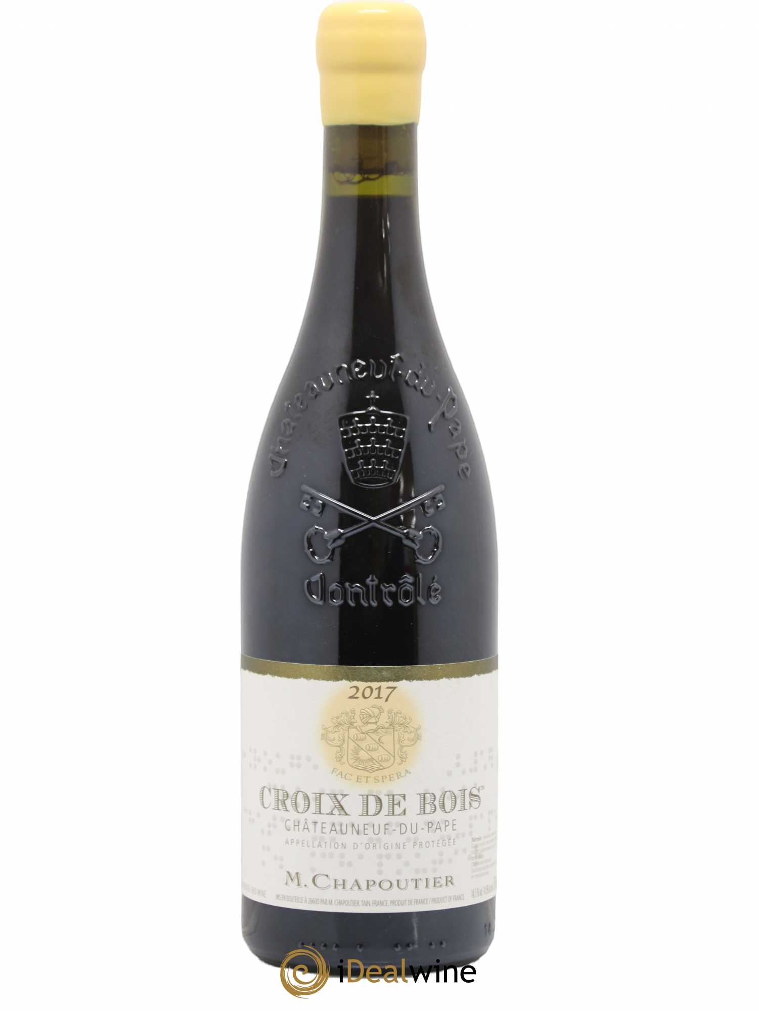 Châteauneuf-du-Pape Croix de Bois Chapoutier 2017 - Lot de 1 bouteille - 0