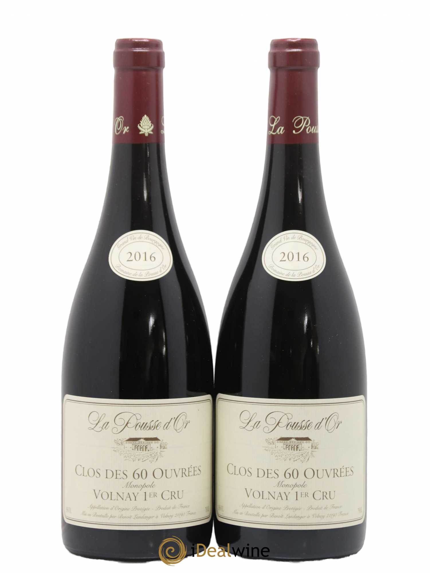 Volnay 1er Cru Clos des 60 ouvrées La Pousse d'Or (Domaine de) 2016 - Lot de 2 bouteilles - 0