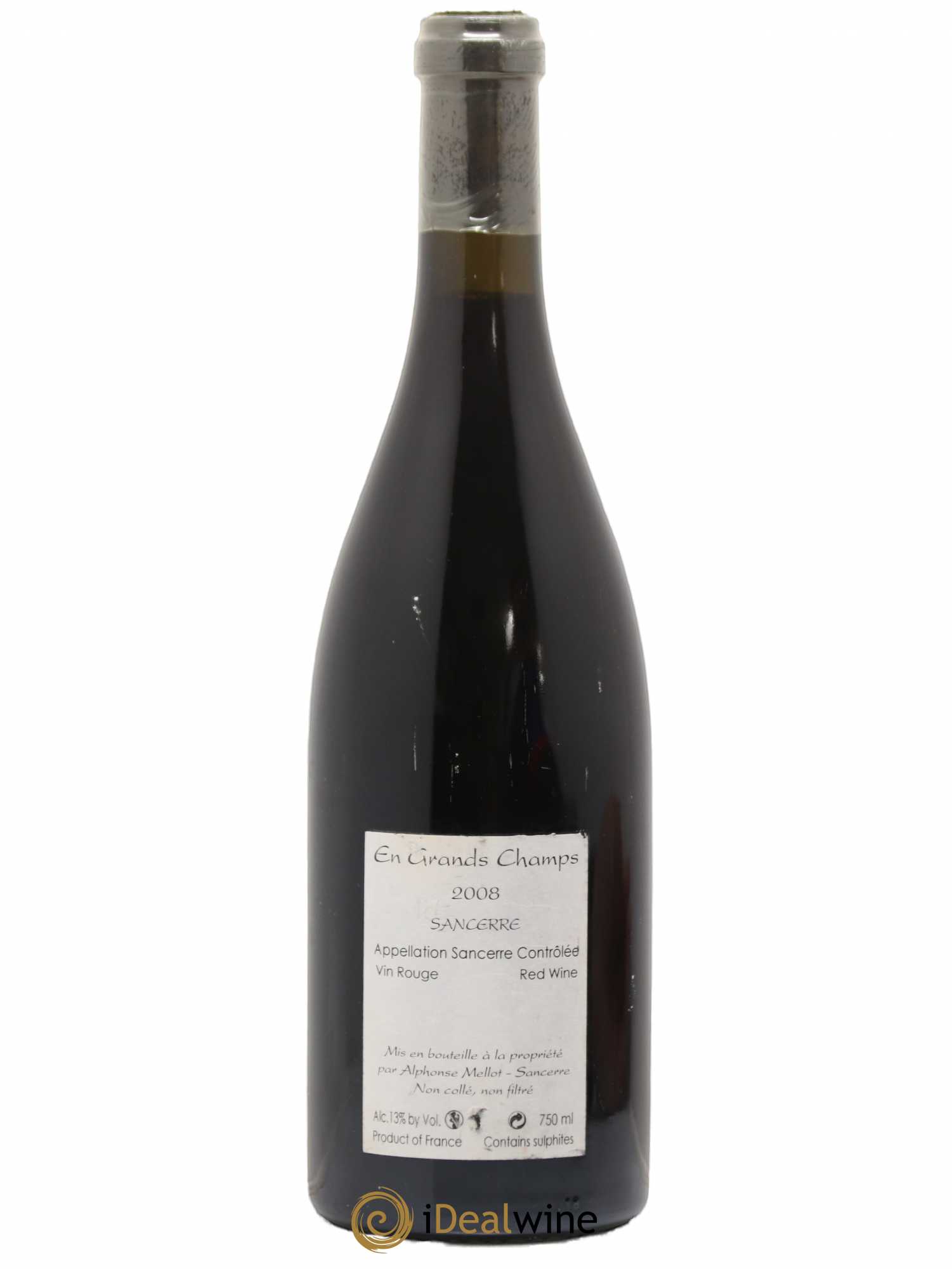 Sancerre En Grands Champs Alphonse Mellot 2008 - Lot de 1 bouteille - 1