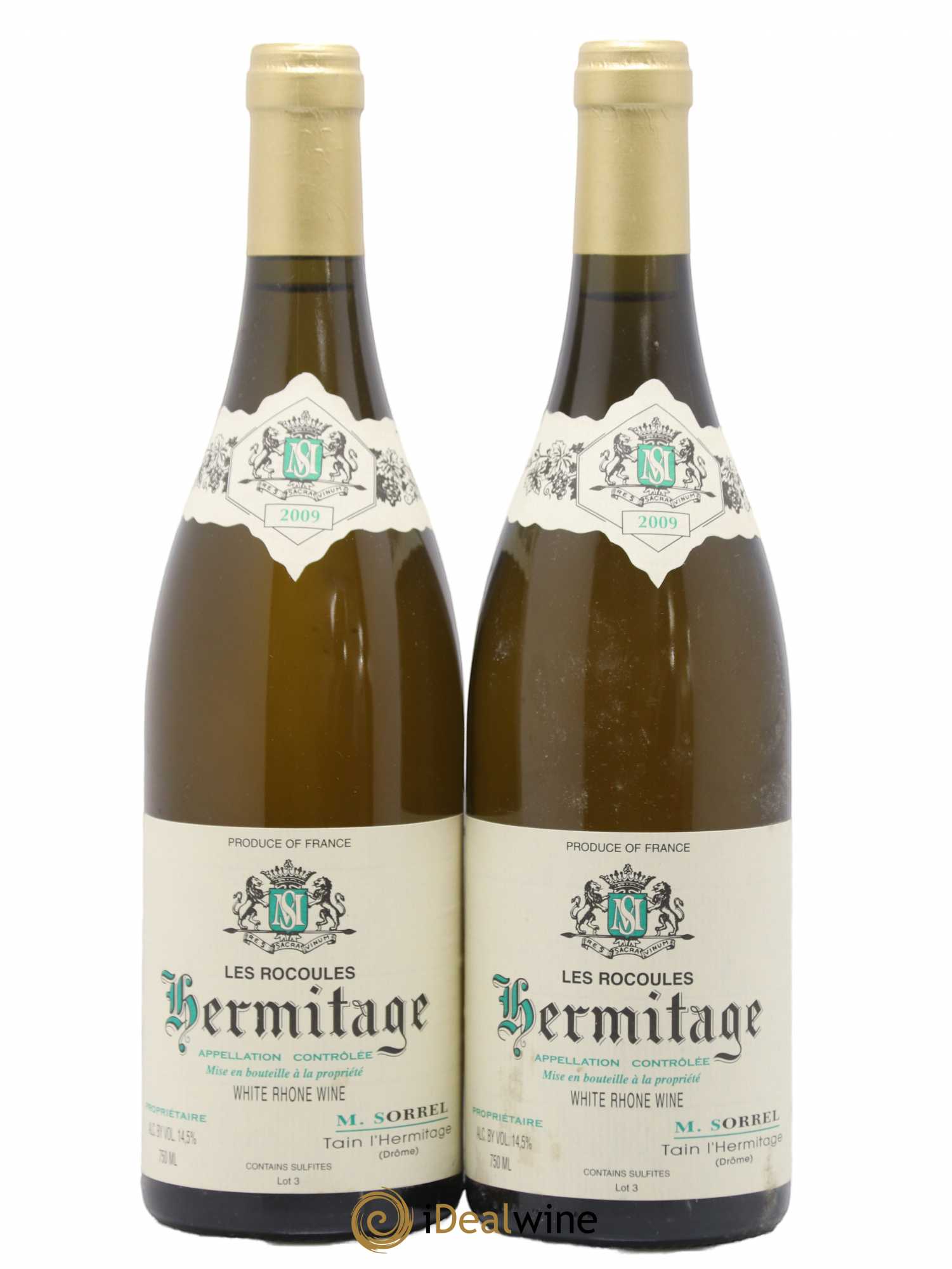 Hermitage Les Rocoules Marc Sorrel 2009 - Lot de 2 bouteilles - 0