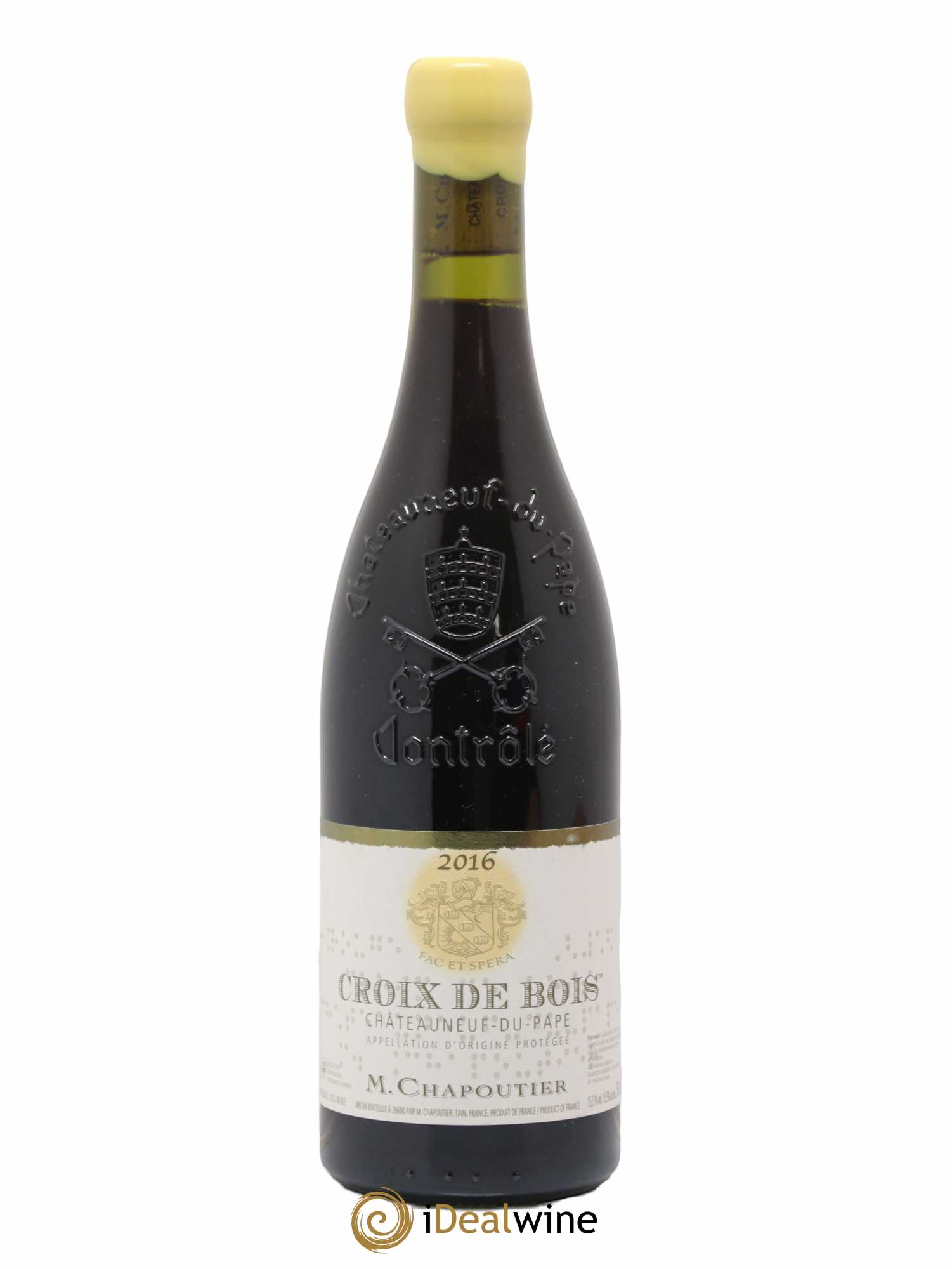 Châteauneuf-du-Pape Croix de Bois Chapoutier 2016 - Lot de 1 bouteille - 0