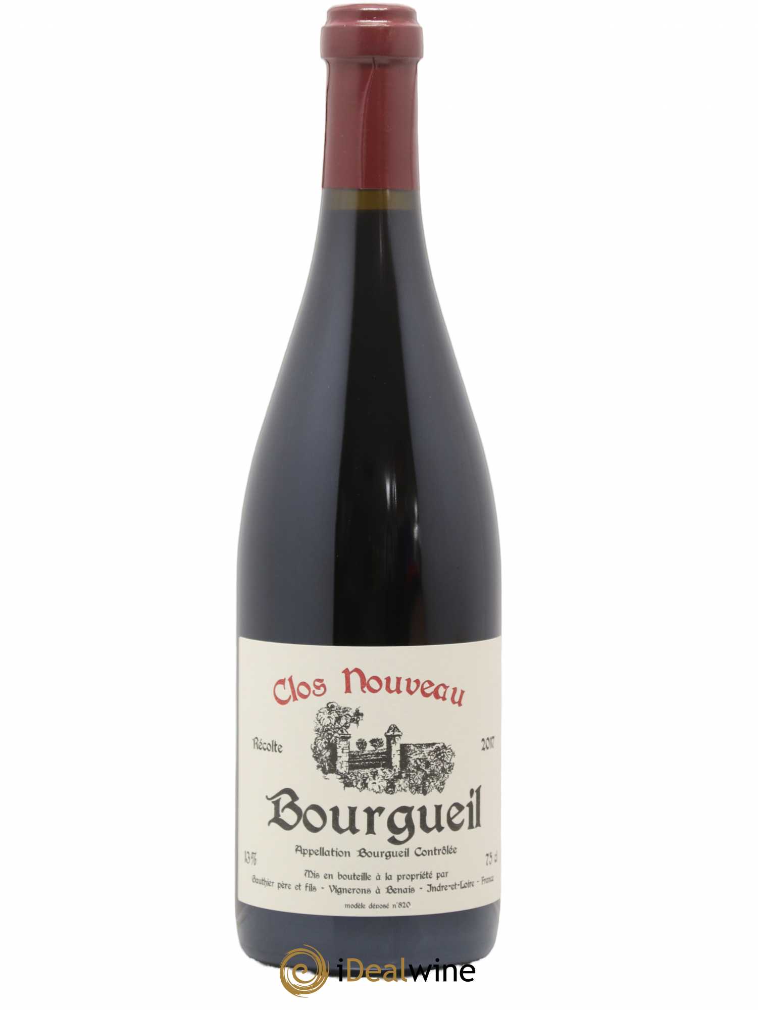 Bourgueil Clos Nouveau Domaine du Bel Air 2017 - Lot de 1 bouteille - 0