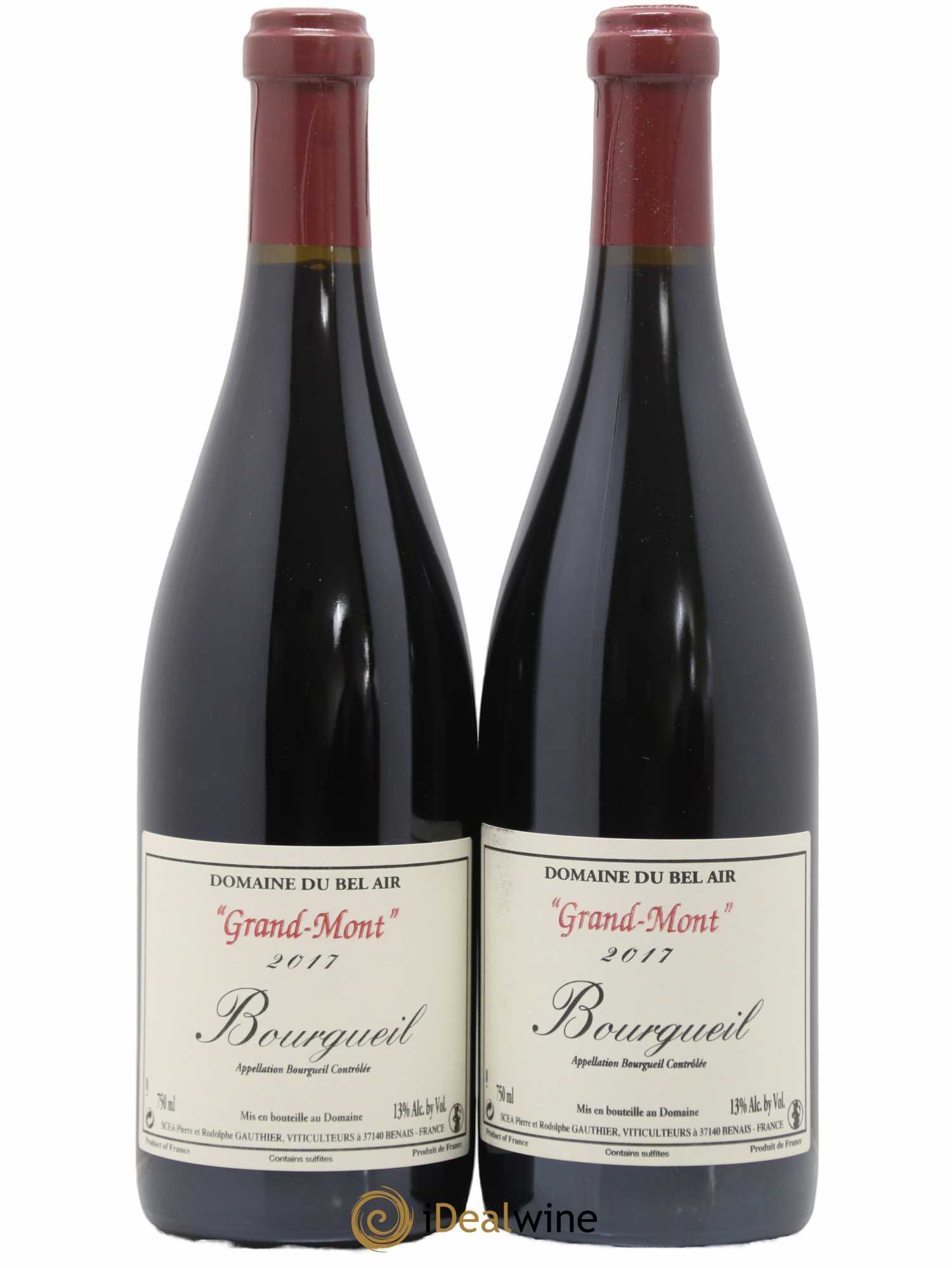 Bourgueil Grand Mont Domaine du Bel Air 2017 - Lot de 2 bouteilles - 0