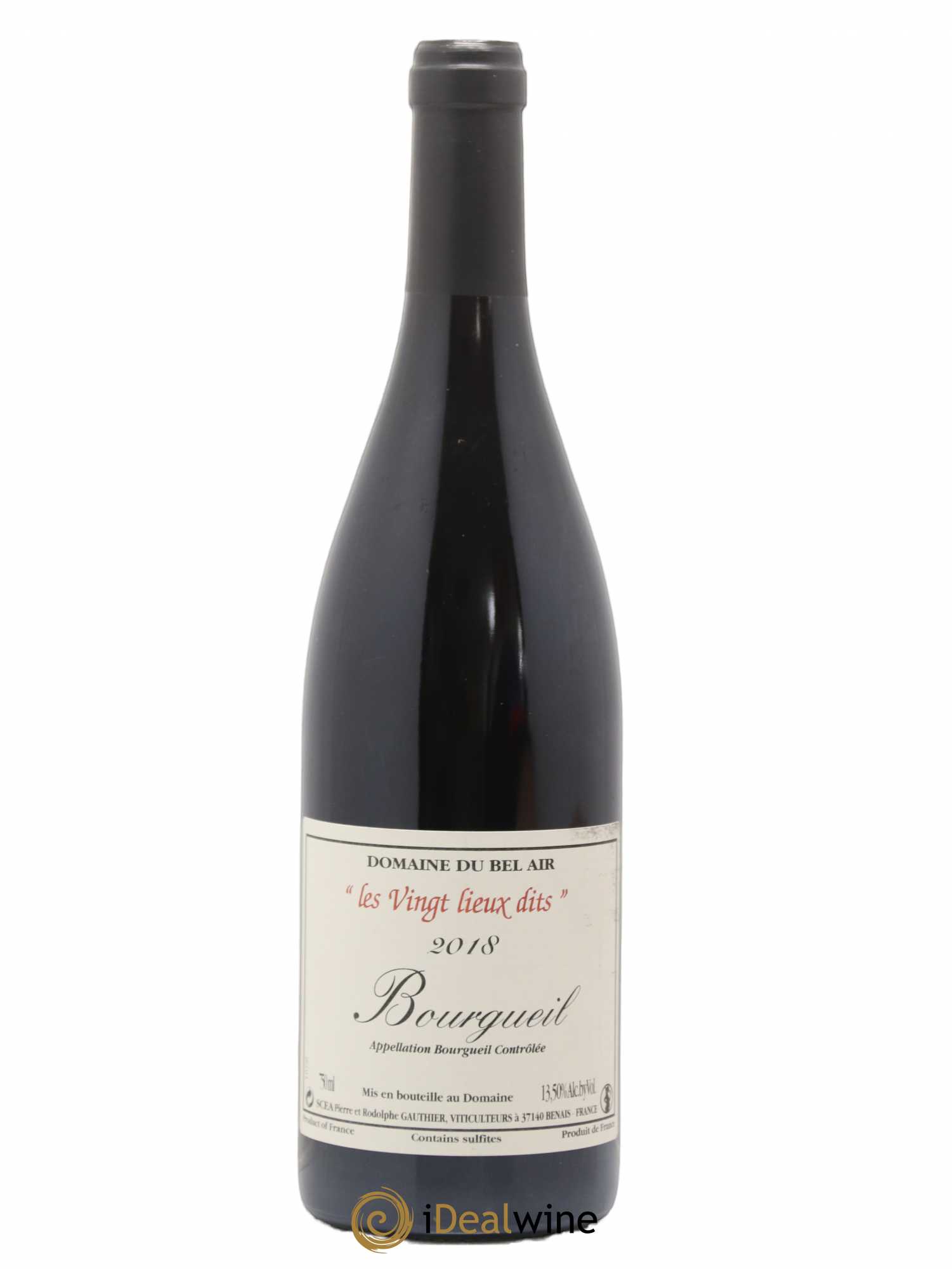 Bourgueil Vingt Lieux Dits Domaine du Bel Air 2018 - Posten von 1 Flasche - 0