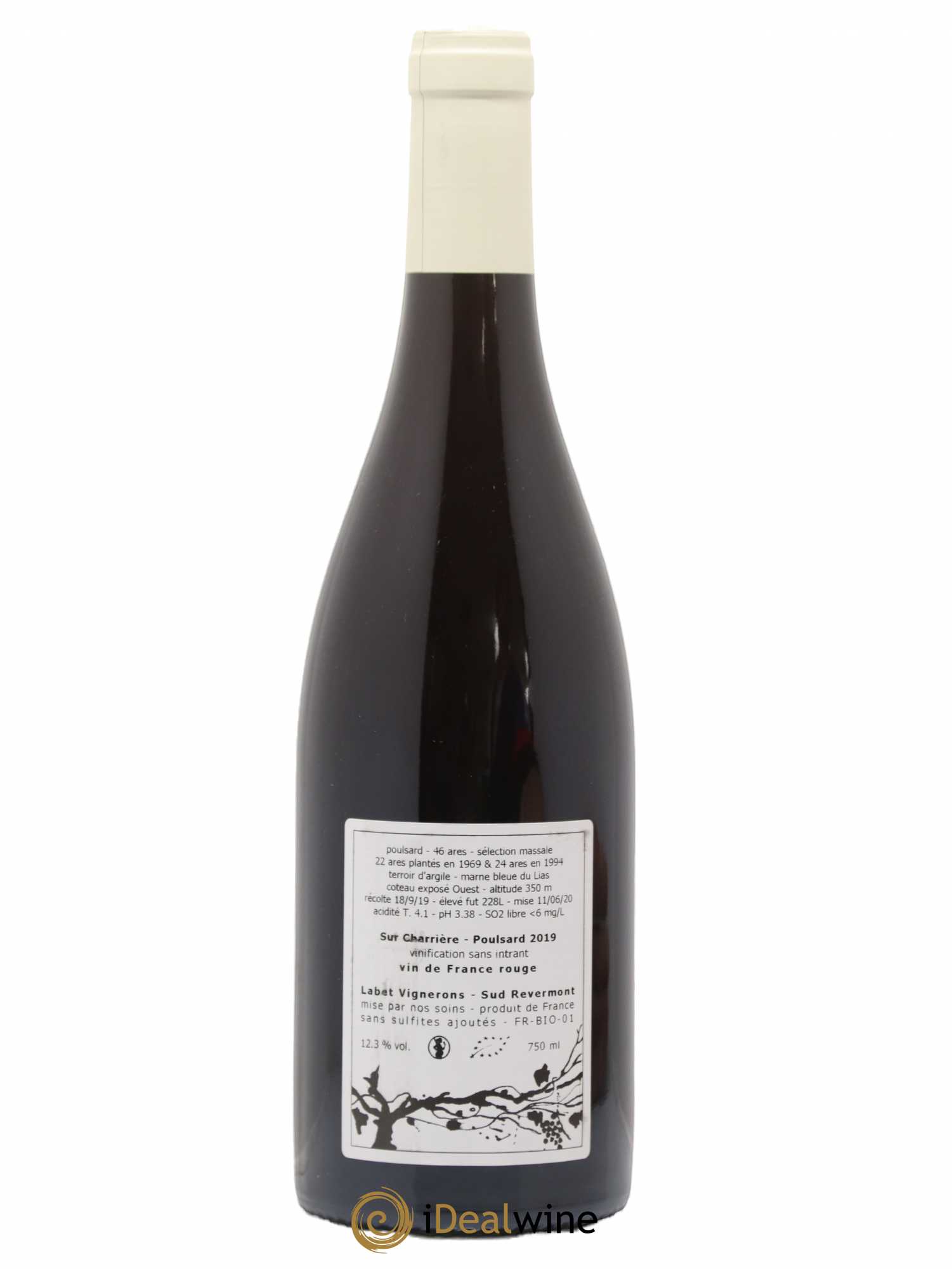 Côtes du Jura Poulsard Sur Charrière Romain - Julien - Charline Labet 2019 - Lot de 1 bouteille - 1