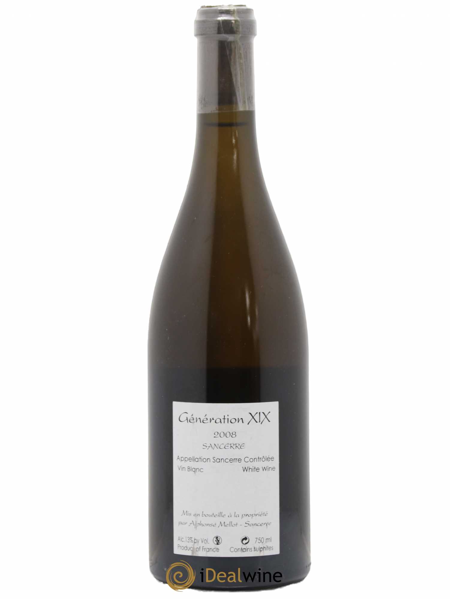 Sancerre Génération XIX Alphonse Mellot 2008 - Lot de 1 bouteille - 1