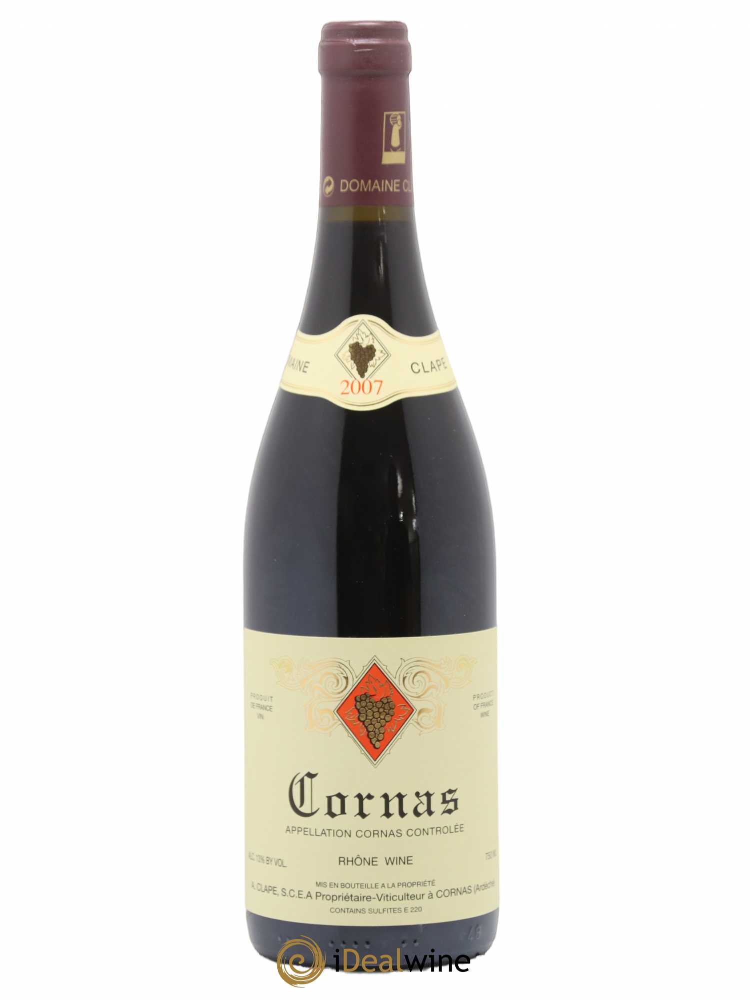 Cornas Auguste Clape 2007 - Lot de 1 bouteille - 0