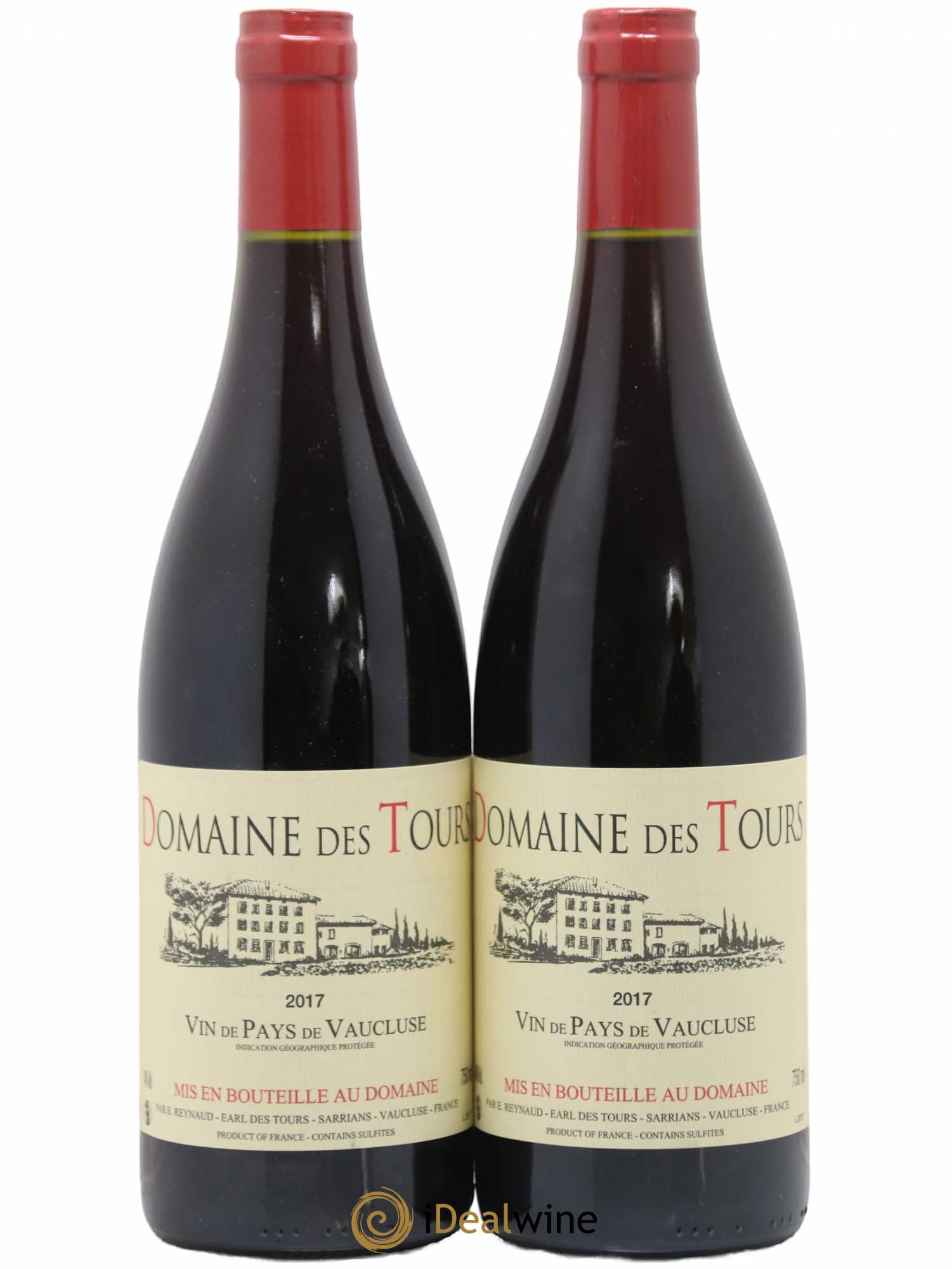 Vaucluse (Vin de Pays de Vaucluse) Domaine des Tours Emmanuel Reynaud 2017 - Lot de 2 bouteilles - 0