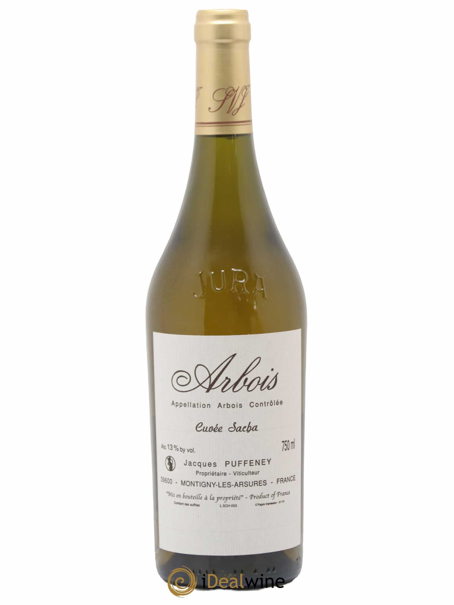 Arbois Cuvée Sacha Jacques Puffeney - Lot de 1 bouteille - 0