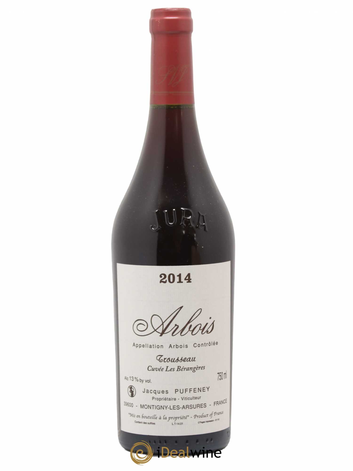 Arbois Trousseau Cuvée Les Bérangères Jacques Puffeney 2014 - Lot de 1 bouteille - 0