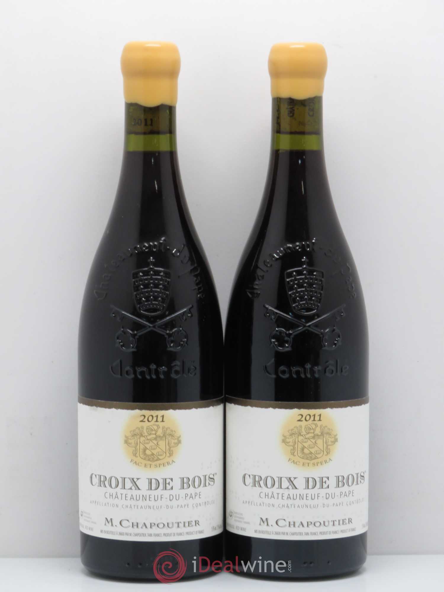 Châteauneuf-du-Pape Croix de Bois Chapoutier 2011 - Lot de 2 bouteilles - 0