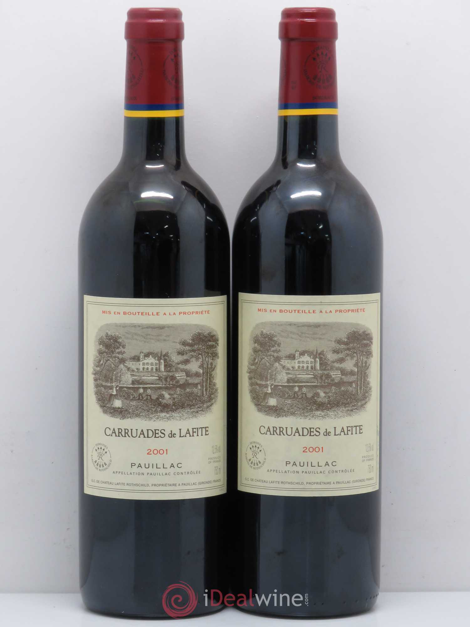 Carruades de Lafite Rothschild Second Vin 2001 - Lot de 2 bouteilles - 0