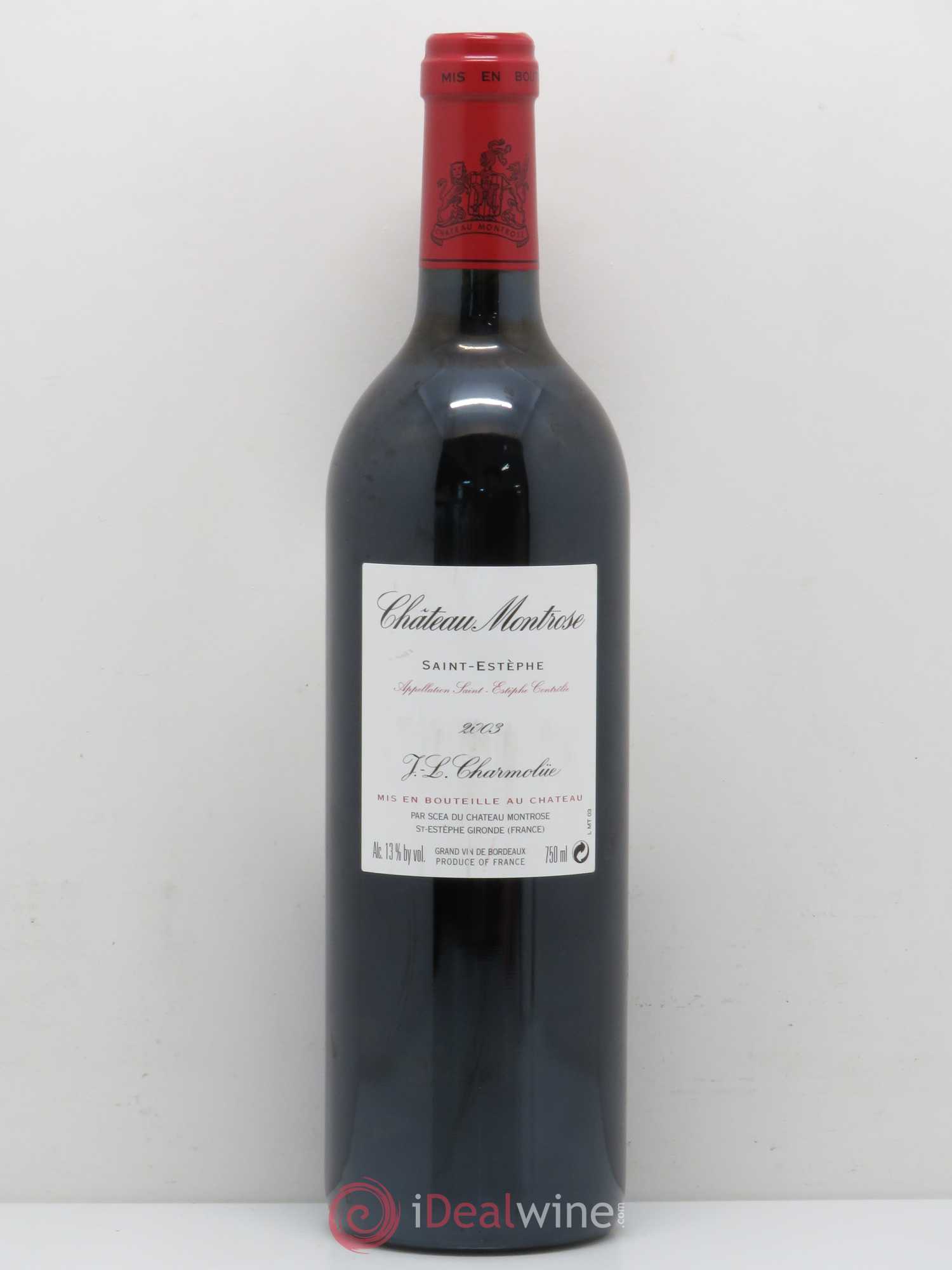 Château Montrose 2ème Grand Cru Classé 2003 - Lot de 1 bouteille - 1