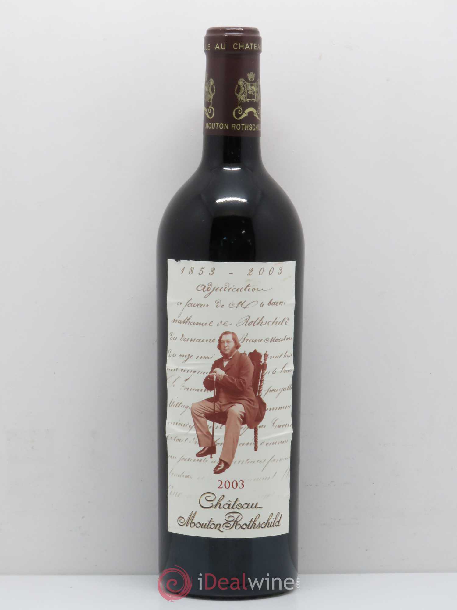 Château Mouton Rothschild 1er Grand Cru Classé 2003 - Lot de 1 bouteille - 0