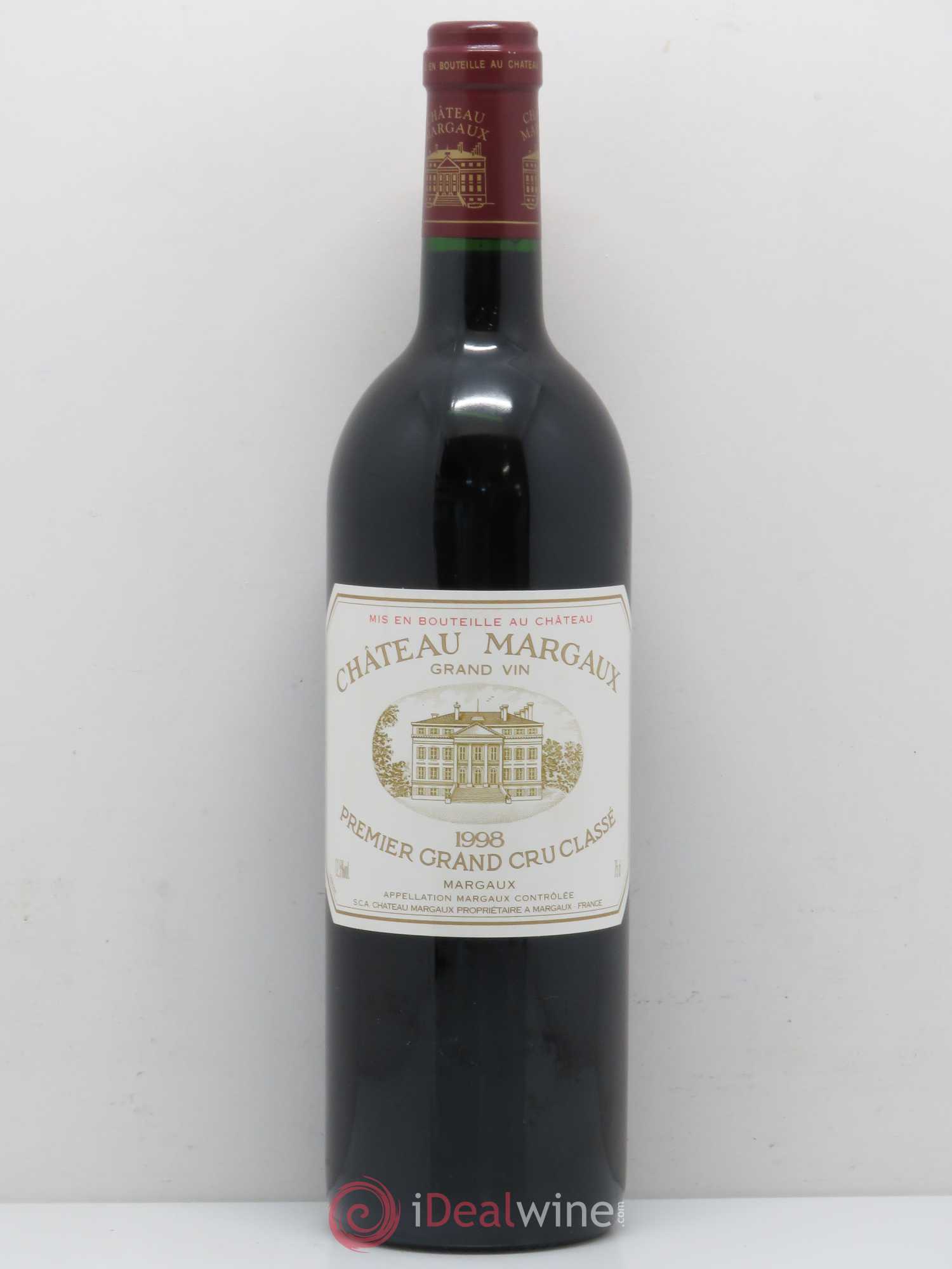 Château Margaux 1er Grand Cru Classé 1998 - Lot de 1 bouteille - 0