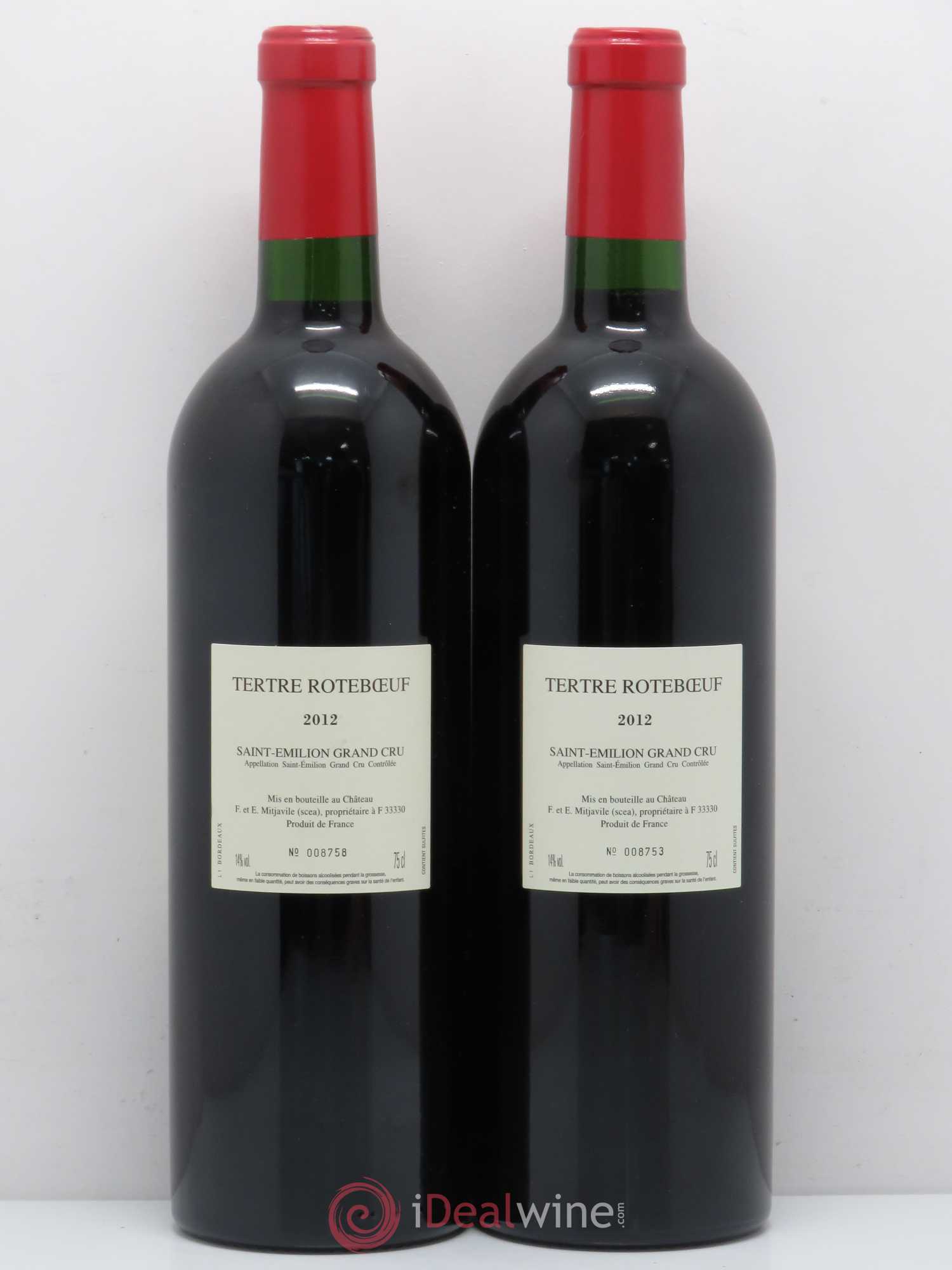 Château Tertre Roteboeuf 2012 - Lot de 2 bouteilles - 1