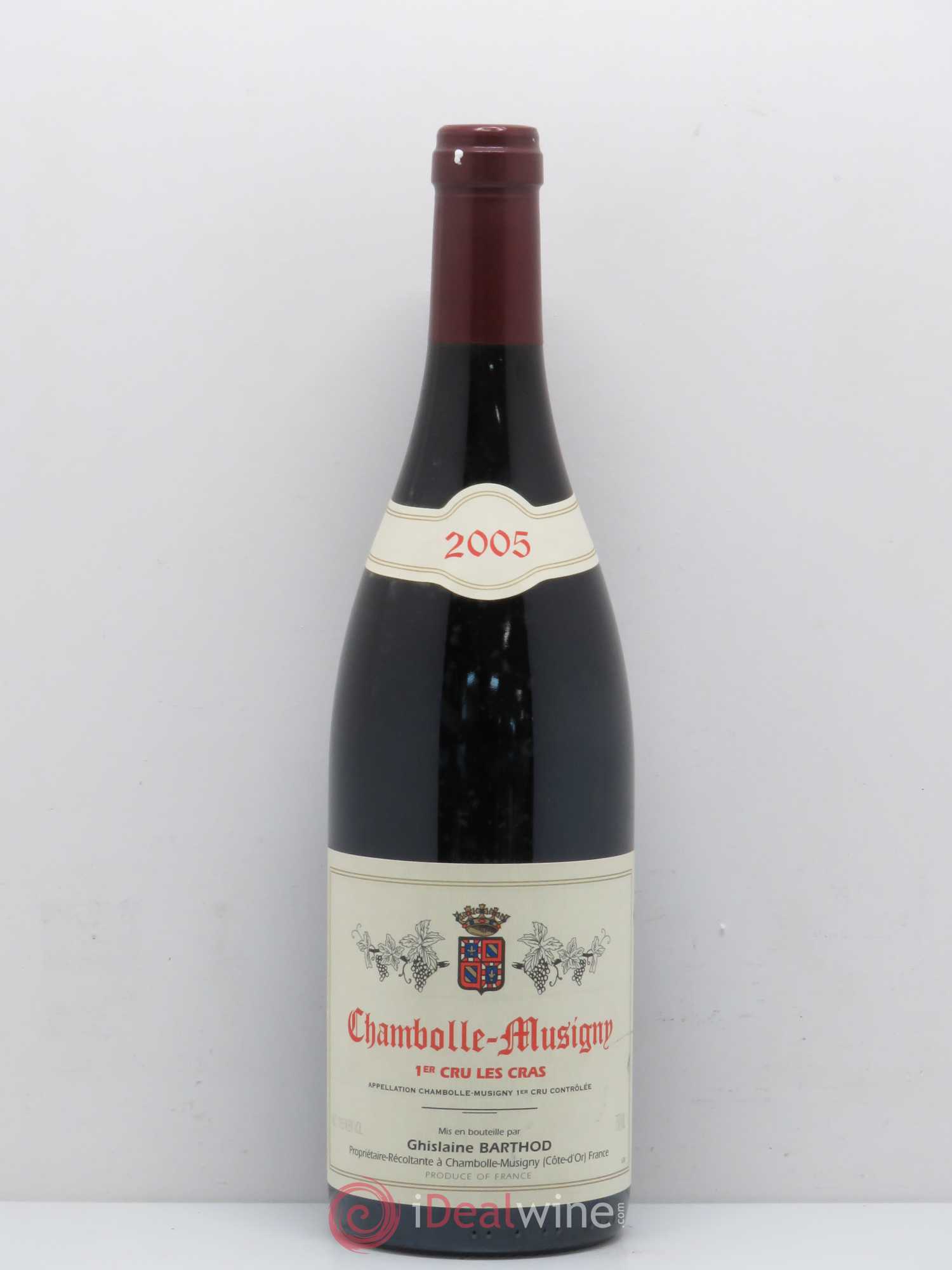 Chambolle-Musigny 1er Cru Les Cras Ghislaine Barthod 2005 - Lot de 1 bouteille - 0