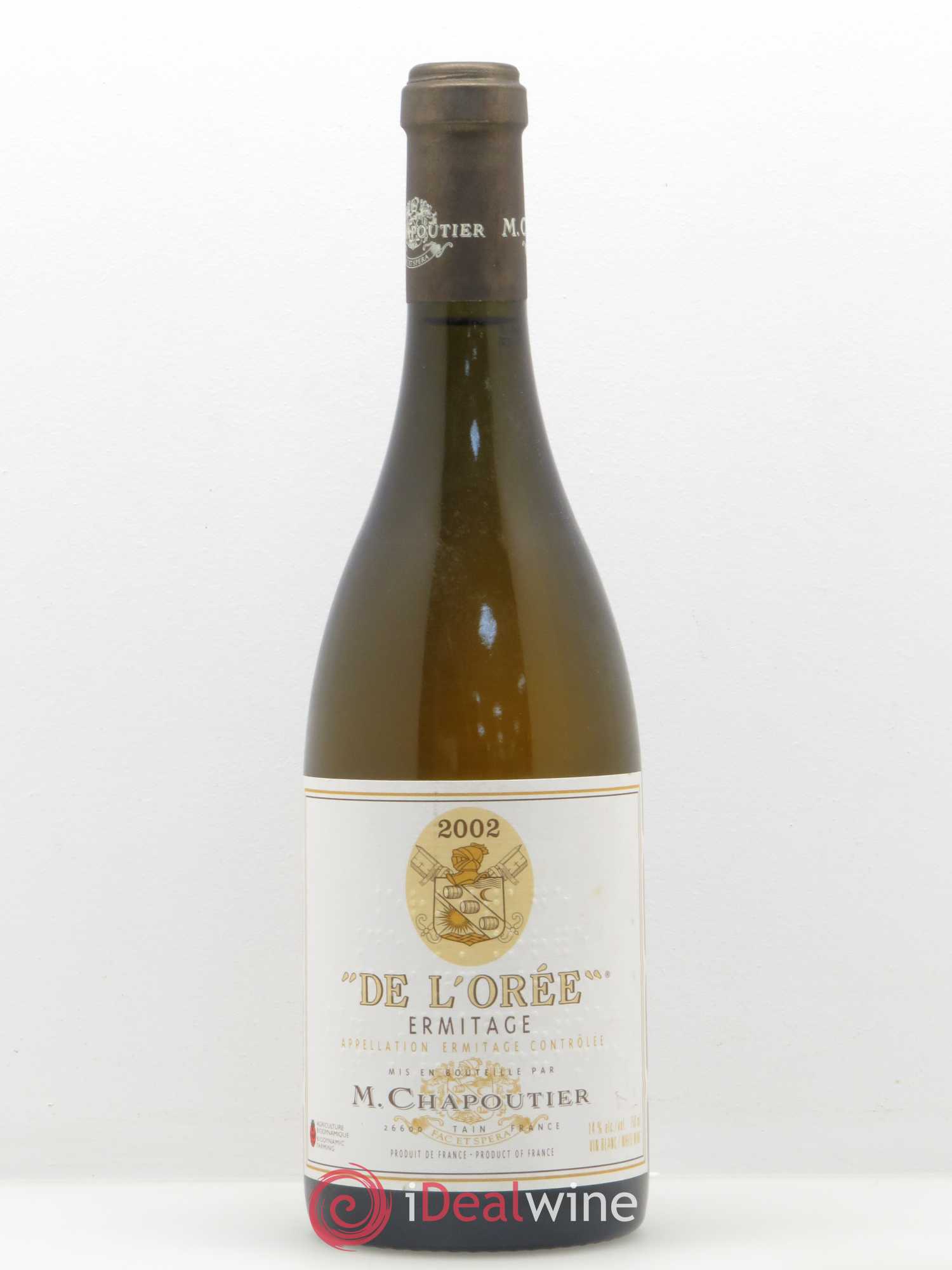 Hermitage Ermitage de l'Orée Chapoutier 2002 - Lot de 1 bouteille - 0