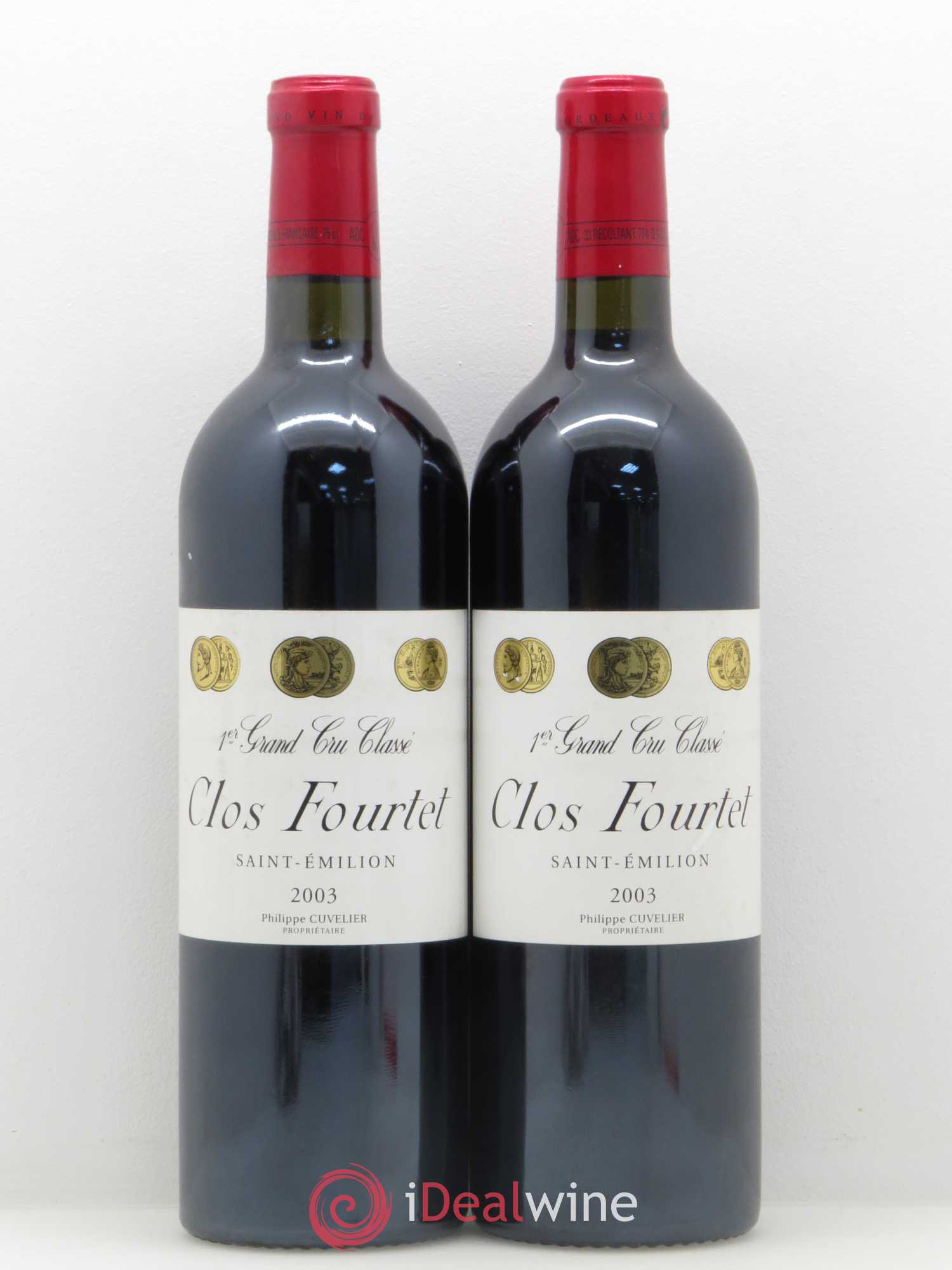 Clos Fourtet 1er Grand Cru Classé B 2003 - Lot de 2 bouteilles - 0