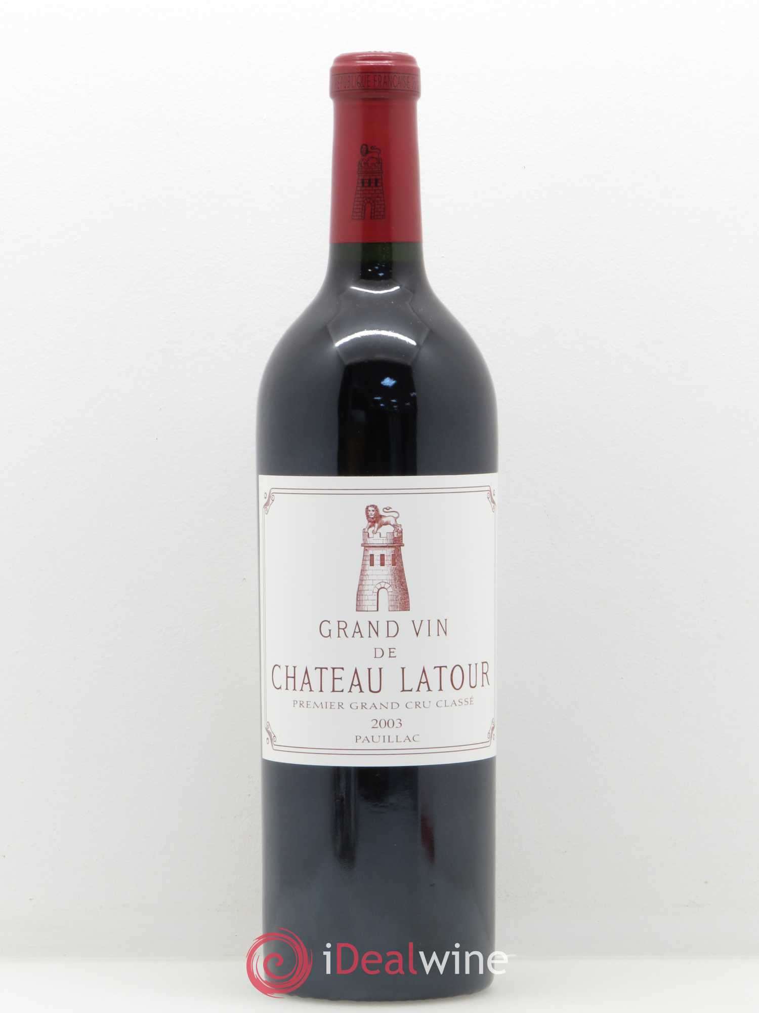 Château Latour 1er Grand Cru Classé 2003 - Lot de 1 bouteille - 0