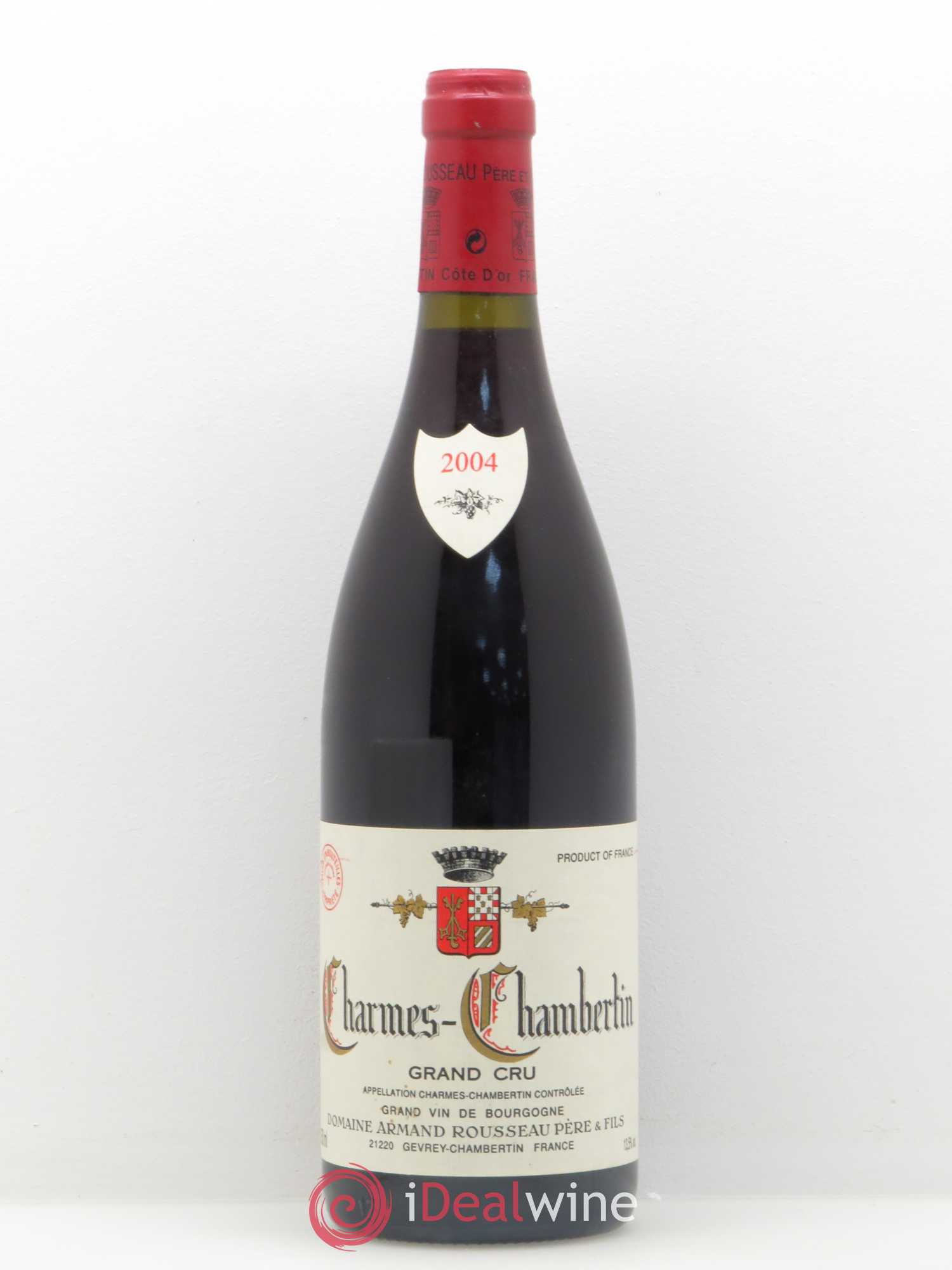 Charmes-Chambertin Grand Cru Armand Rousseau (Domaine) 2004 - Lot de 1 bouteille - 0
