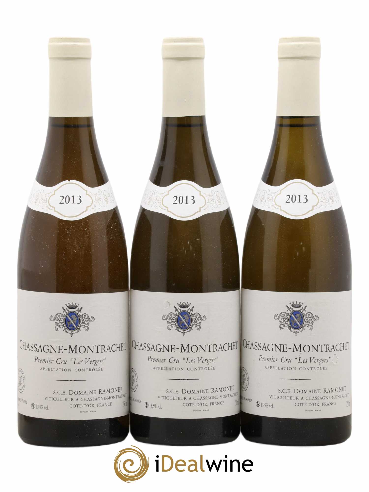 Chassagne-Montrachet 1er Cru Les Vergers Ramonet (Domaine) 2013 - Lot de 3 bouteilles - 0