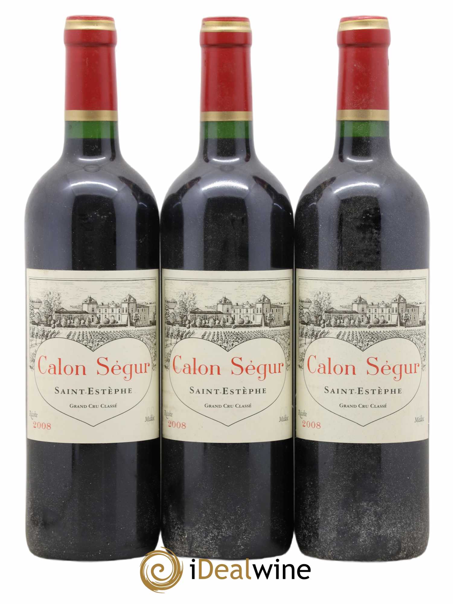 Château Calon Ségur 3ème Grand Cru Classé 2008 - Lot de 3 bouteilles - 0
