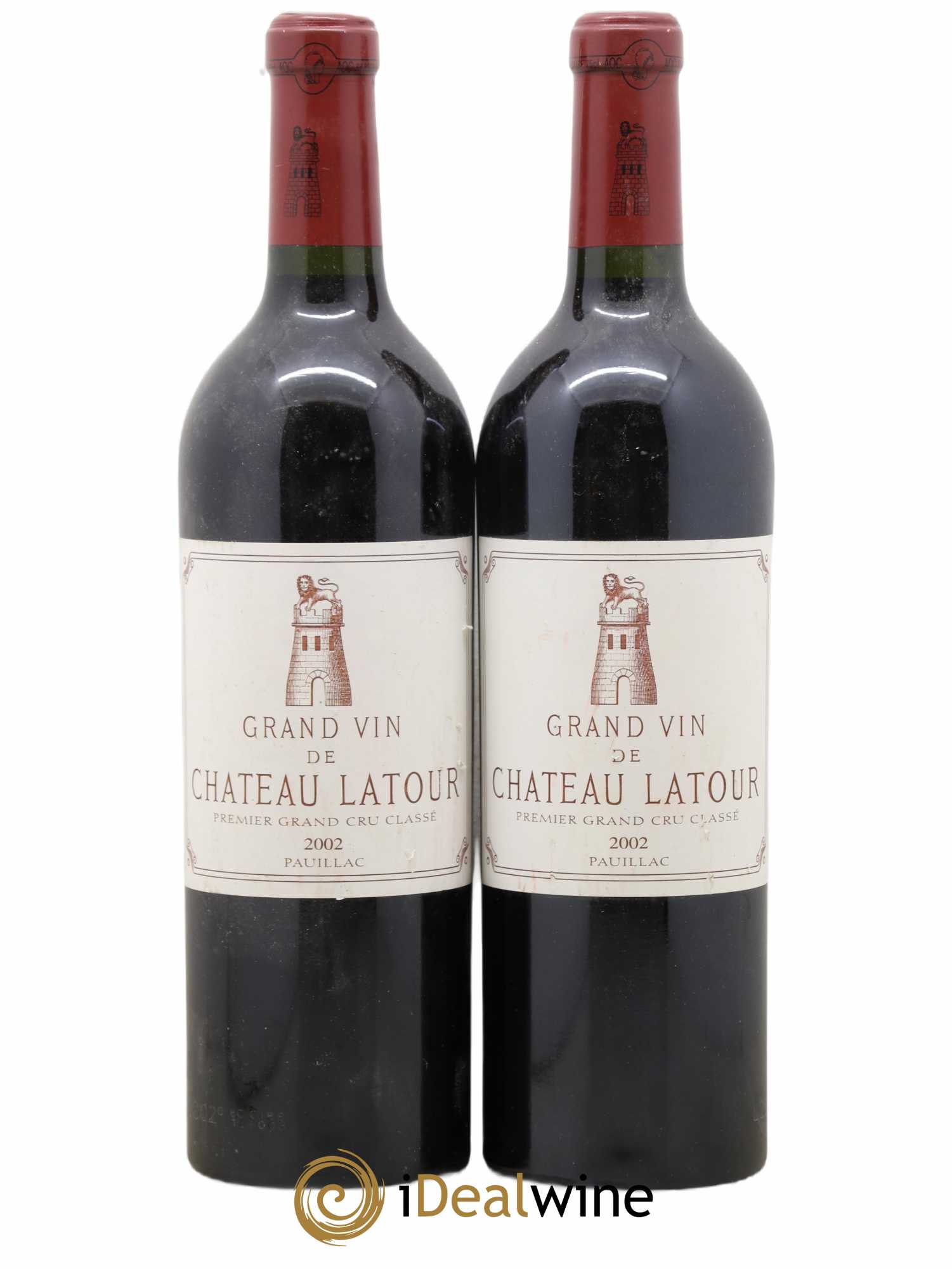 Château Latour 1er Grand Cru Classé 2002 - Lot de 2 bouteilles - 0