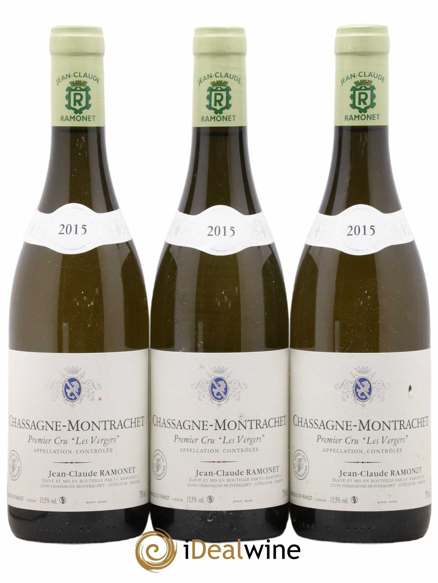 Chassagne-Montrachet 1er Cru Les Vergers Ramonet (Domaine) 2015 - Lot de 3 bouteilles - 0