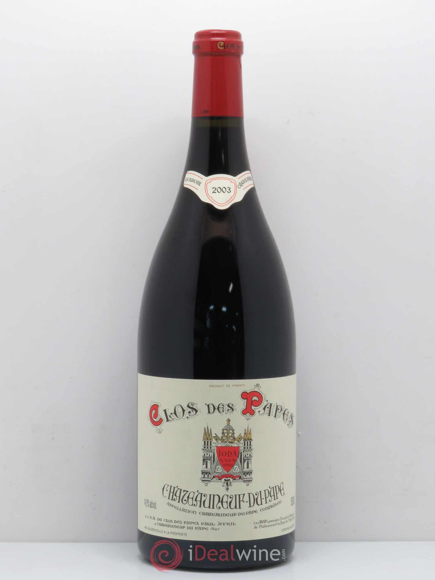 Châteauneuf-du-Pape Clos des Papes - Paul Avril 2003 - Lot de 1 magnum - 0