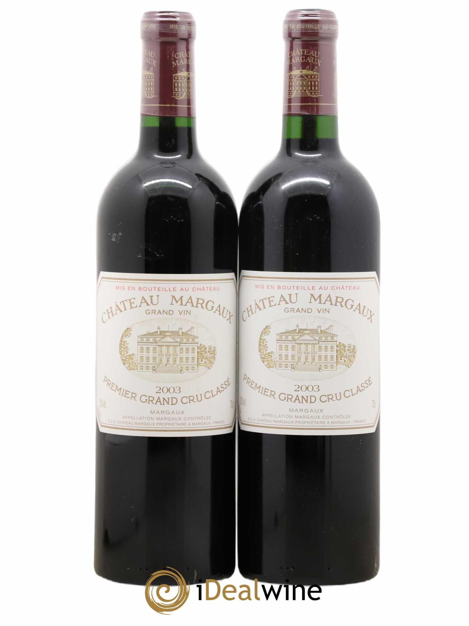 Château Margaux 1er Grand Cru Classé 2003 - Lot de 2 bouteilles - 0