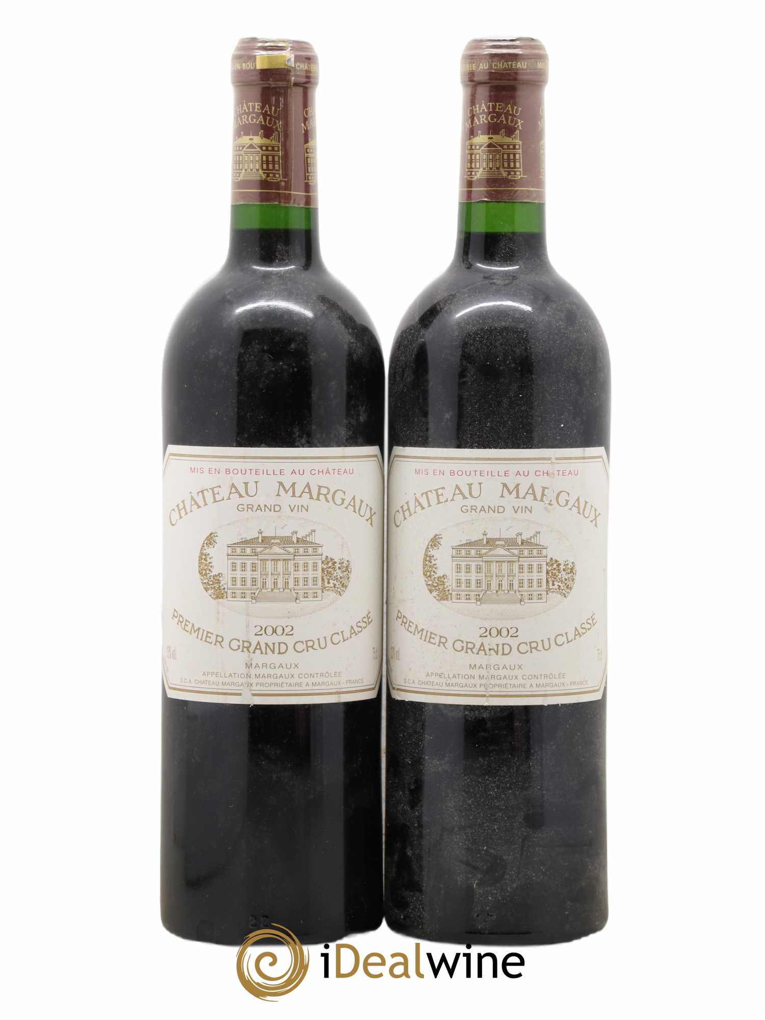 Château Margaux 1er Grand Cru Classé 2002 - Lot de 2 bouteilles - 0