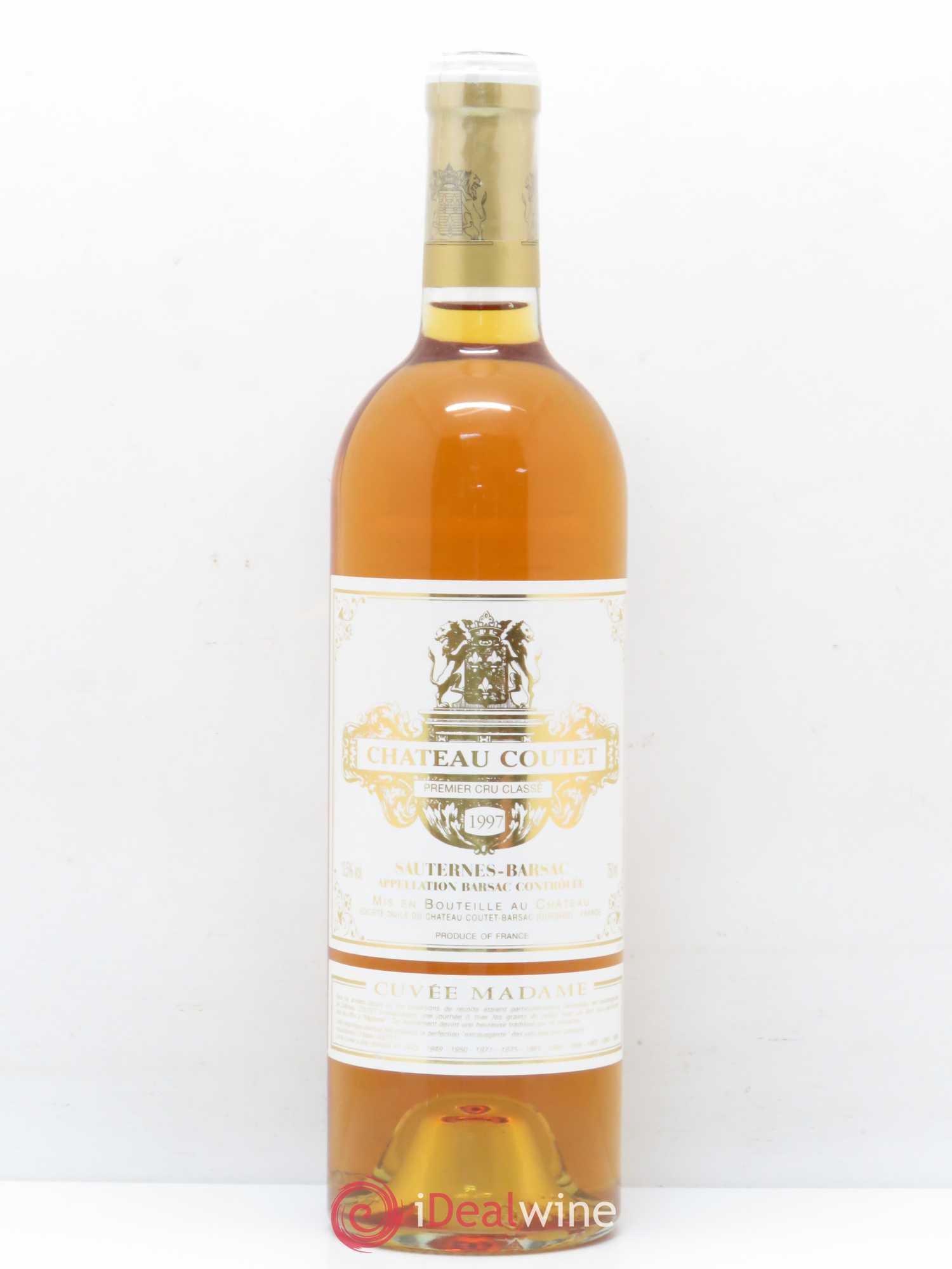 Château Coutet - Cuvée Madame 1er Grand Cru Classé 1997 - Lotto di 1 bottiglia - 0