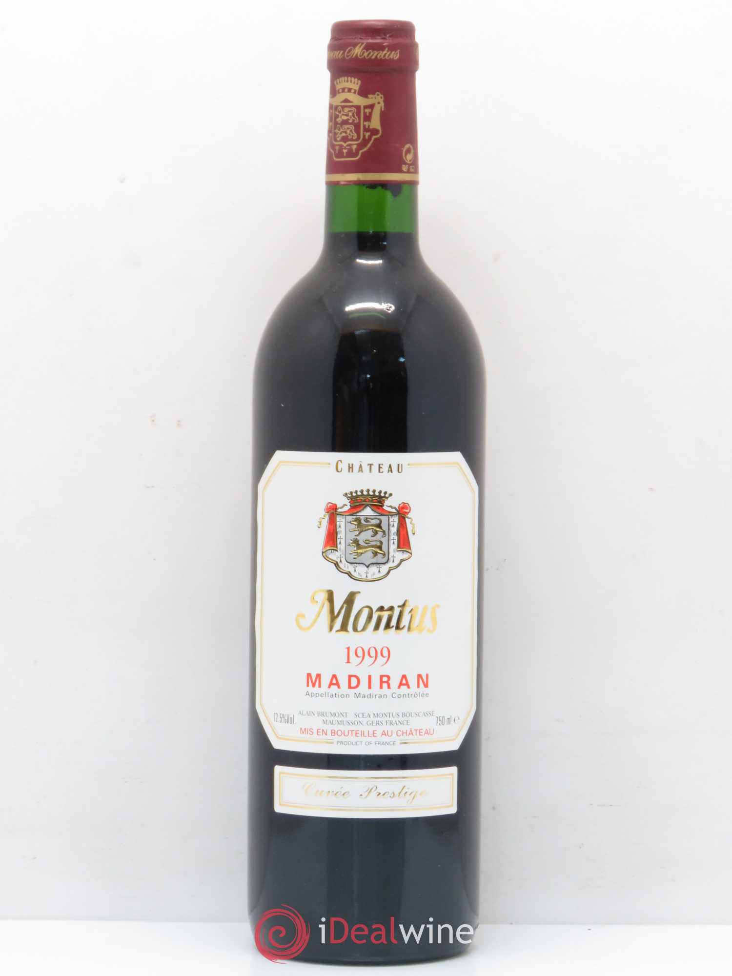 Madiran Château Montus Alain Brumont prestige 1999 - Lot de 1 bouteille - 0