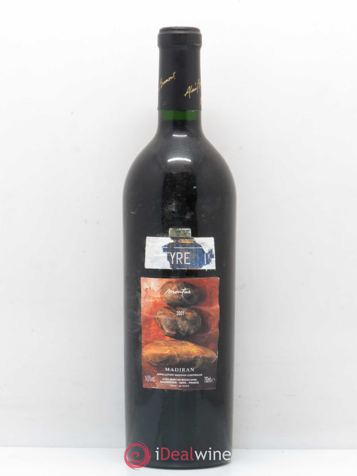 Madiran Château Montus-La Tyre Alain Brumont 2001 - Lot de 1 bouteille - 0