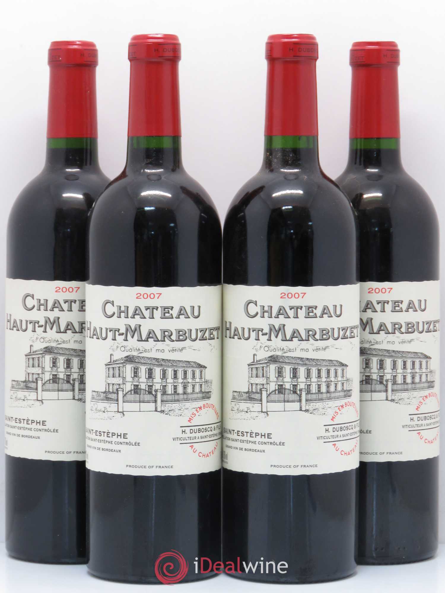 Château Haut Marbuzet 2007 - Lot de 4 bouteilles - 0