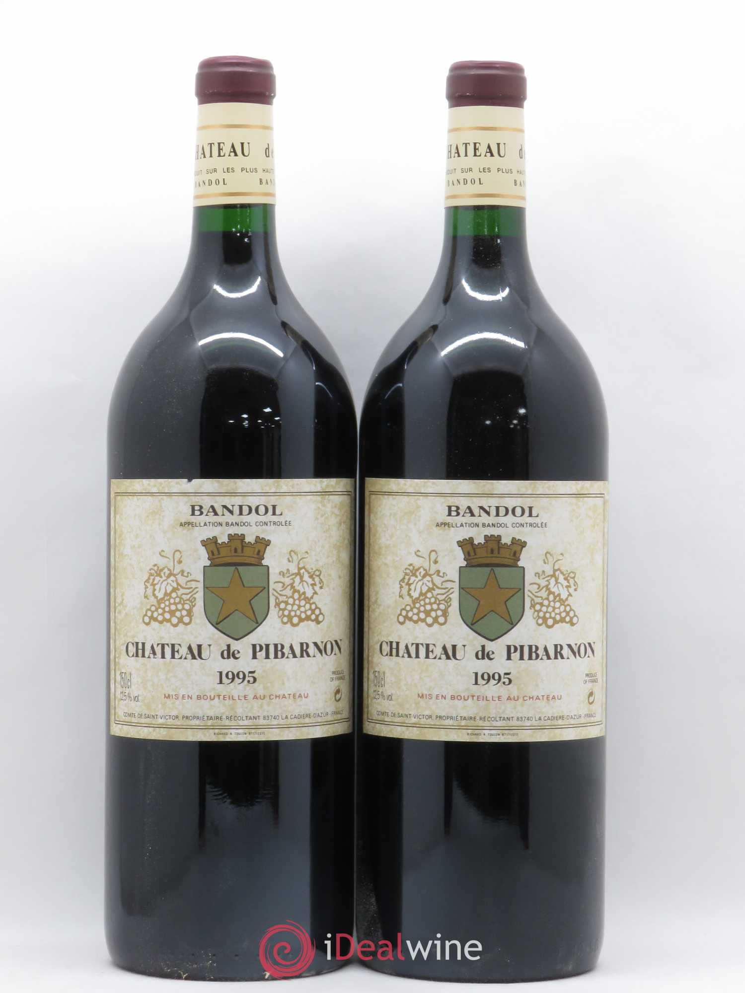 Bandol Château de Pibarnon Comte de Saint-Victor 1995 - Lot de 2 magnums - 0
