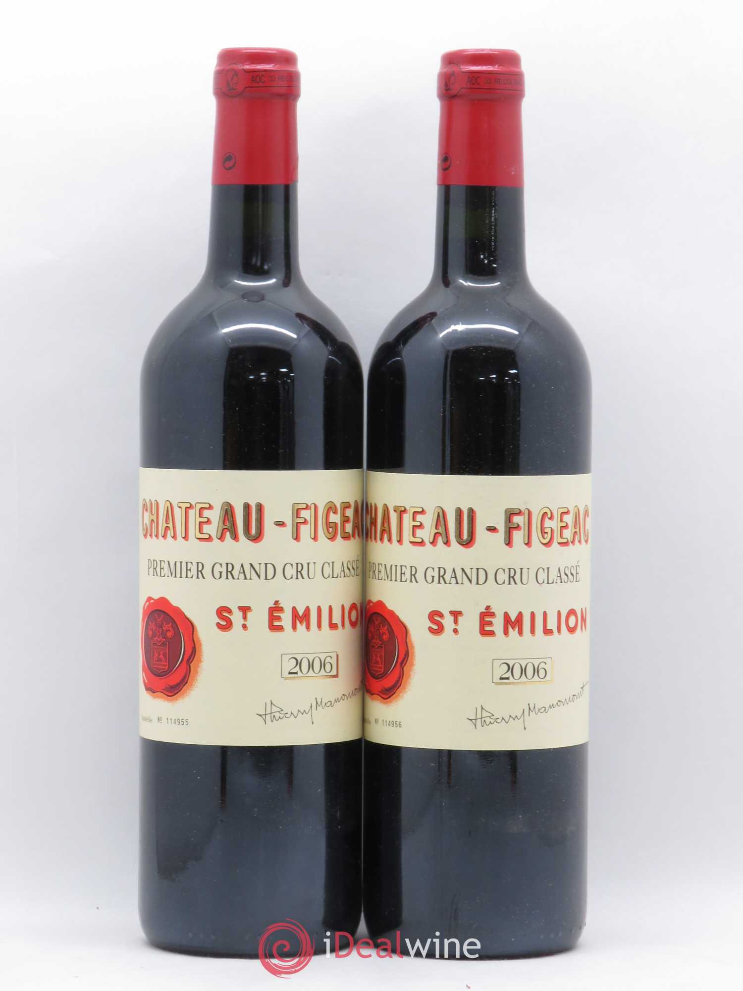 Château Figeac 1er Grand Cru Classé A 2006 - Lot de 2 bouteilles - 0