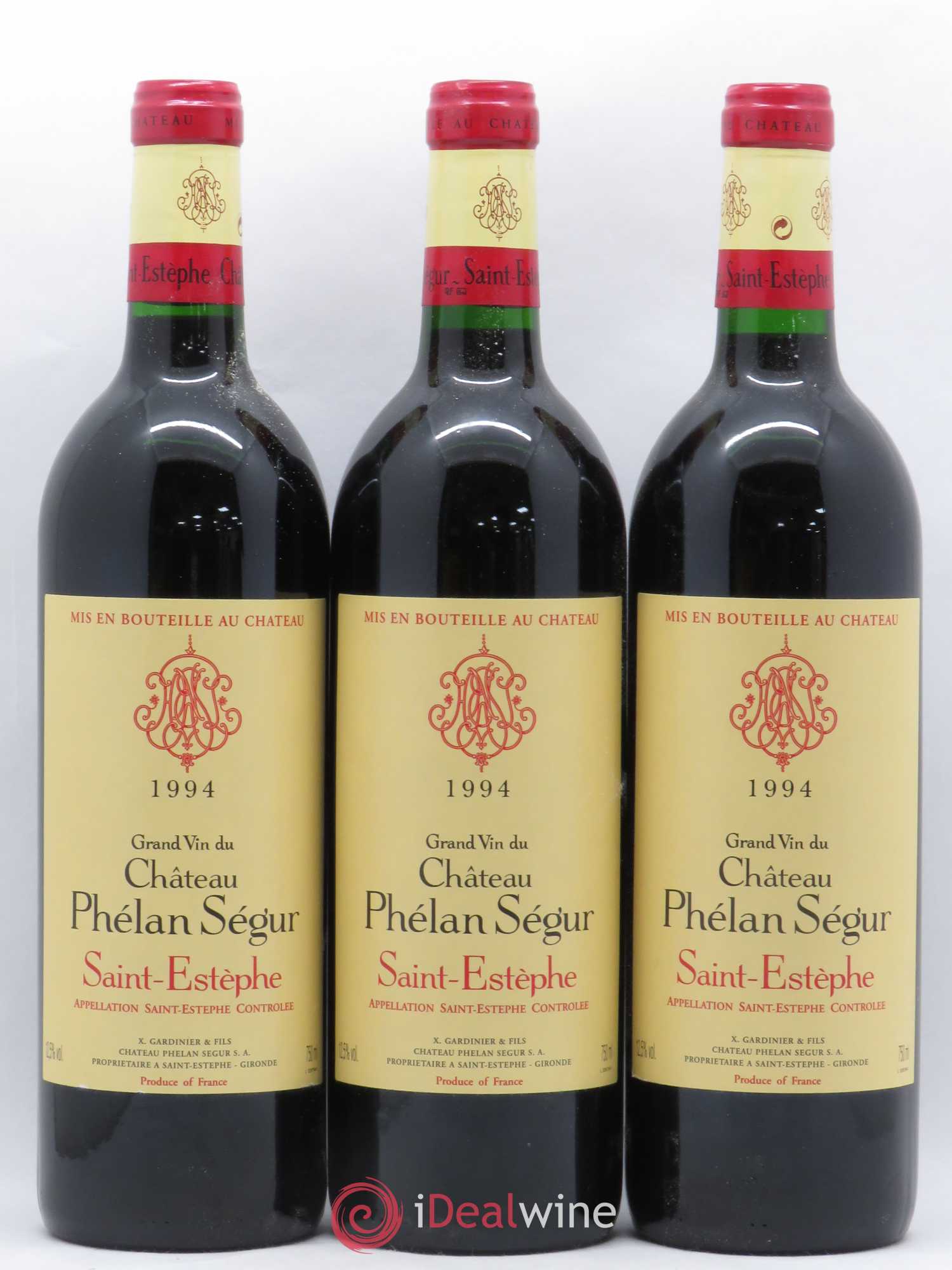 Château Phélan Ségur 1994 - Lot de 3 bouteilles - 0