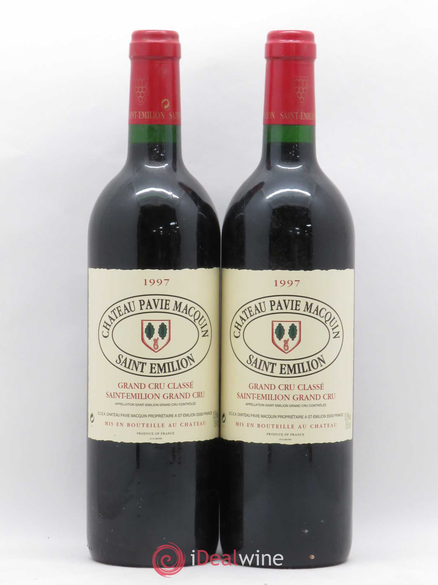 Château Pavie Macquin 1er Grand Cru Classé B 1997 - Lot de 2 bouteilles - 0