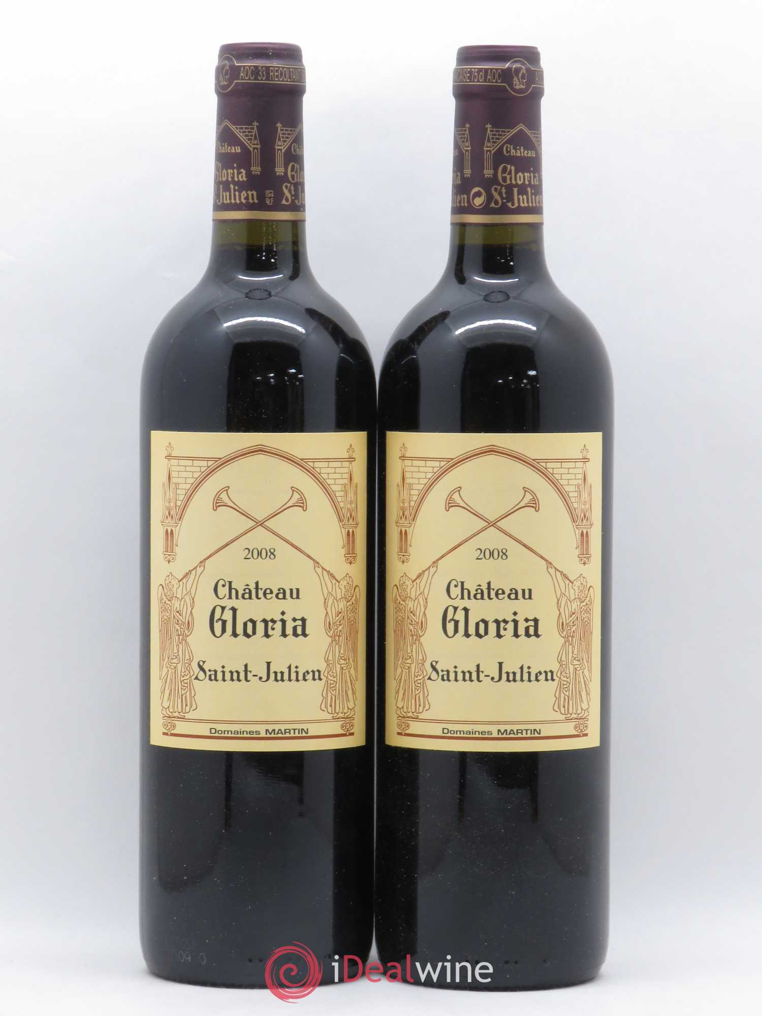 Château Gloria 2008 - Lot de 2 bouteilles - 0