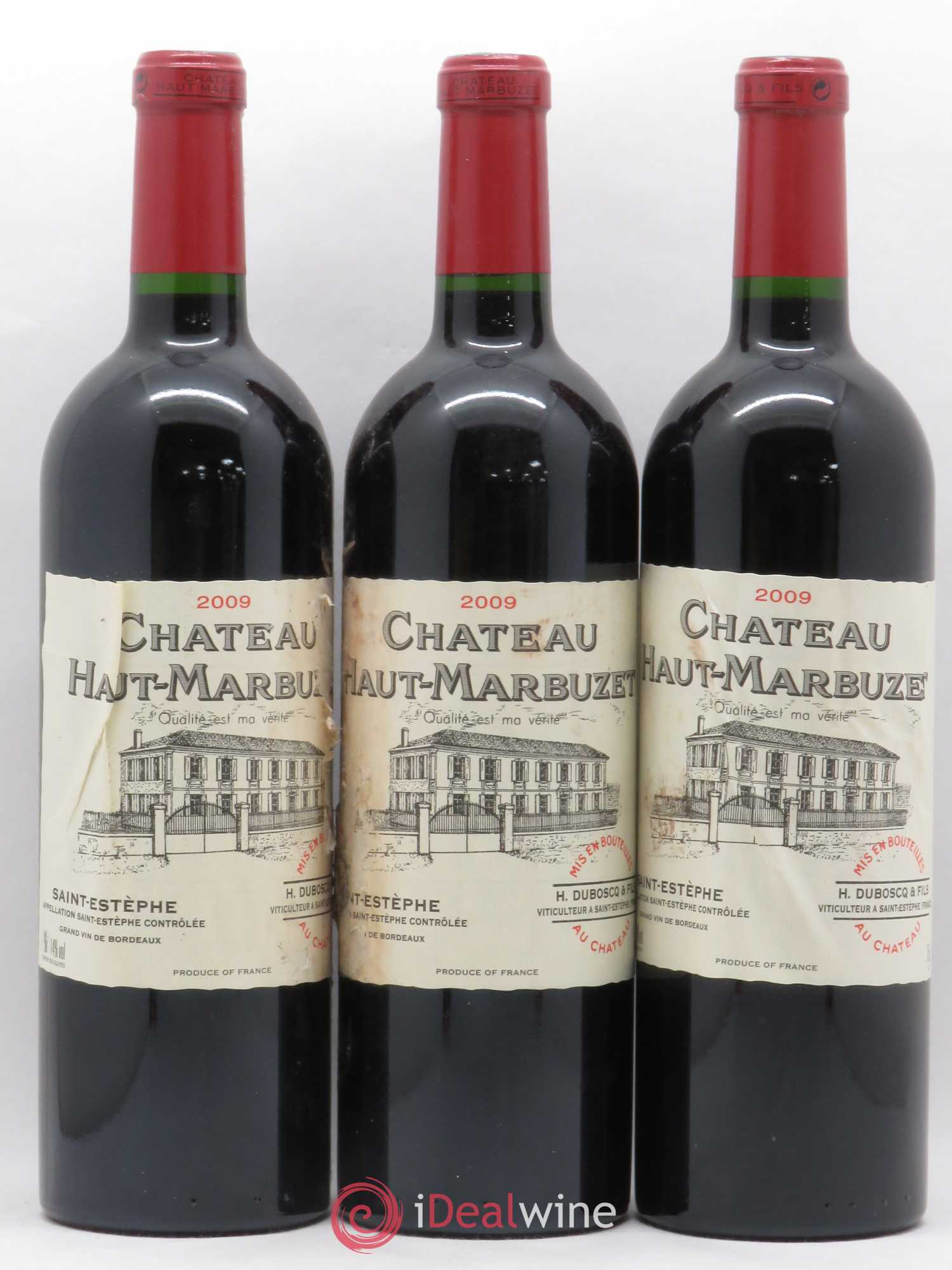 Château Haut Marbuzet 2009 - Lot de 3 bouteilles - 0