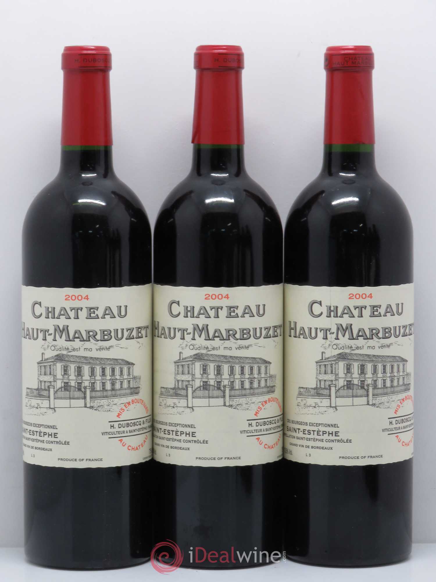 Château Haut Marbuzet 2004 - Lot de 6 bouteilles - 1