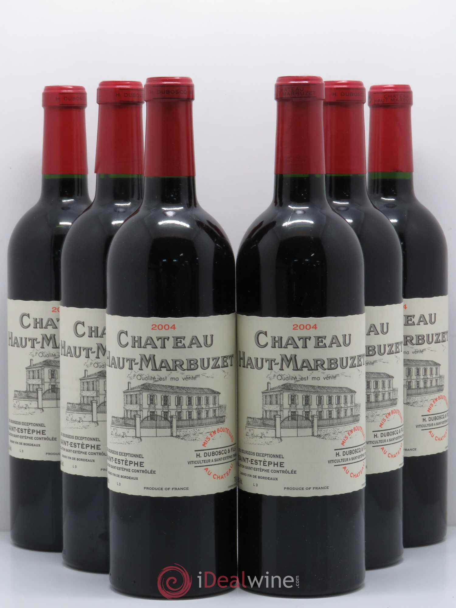 Château Haut Marbuzet 2004 - Lot de 6 bouteilles - 0