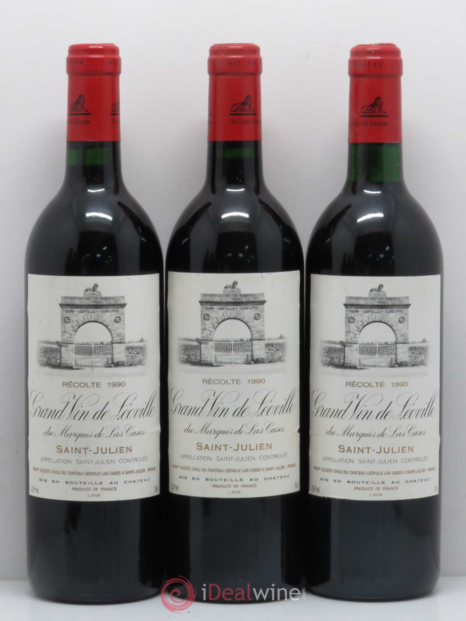 Château Léoville Las Cases 2ème Grand Cru Classé 1990 - Lot de 6 bouteilles - 1