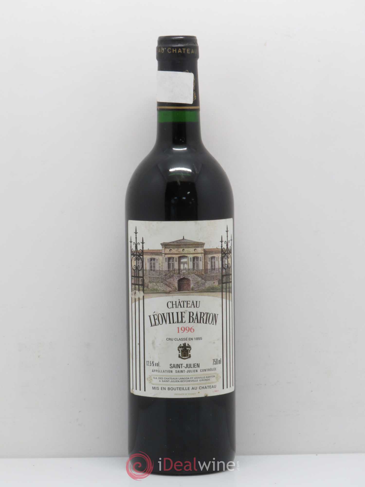 Château Léoville Barton 2ème Grand Cru Classé 1996 - Lot de 1 bouteille - 0